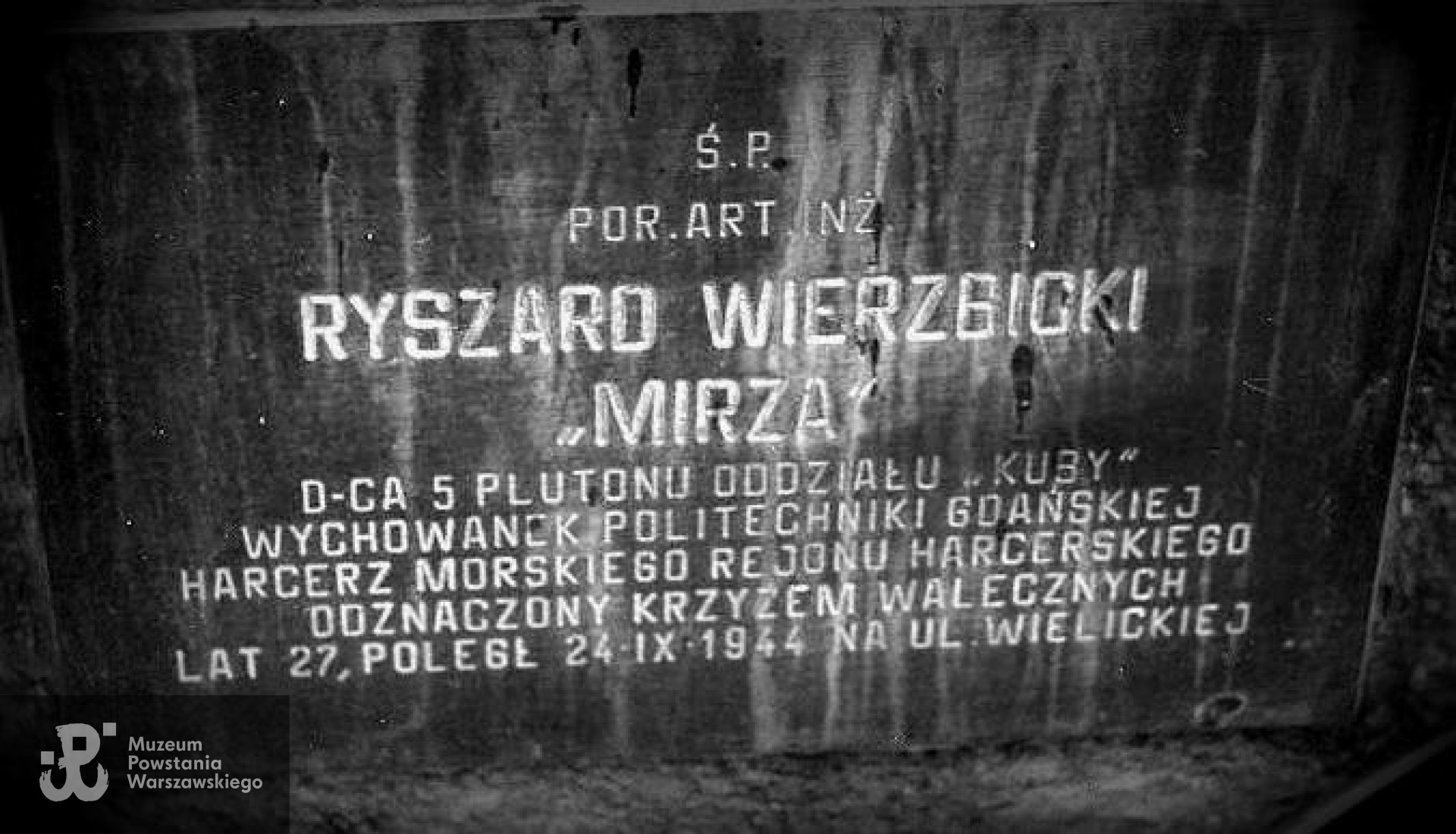 Cmentarz Wojskowy na Powązkach, kwatera A 28, rząd 1, grób 18. Fot. materiały do Słownika Uczestników PW -  Pokój Kombatanta / arch. A. Dławichowskiego