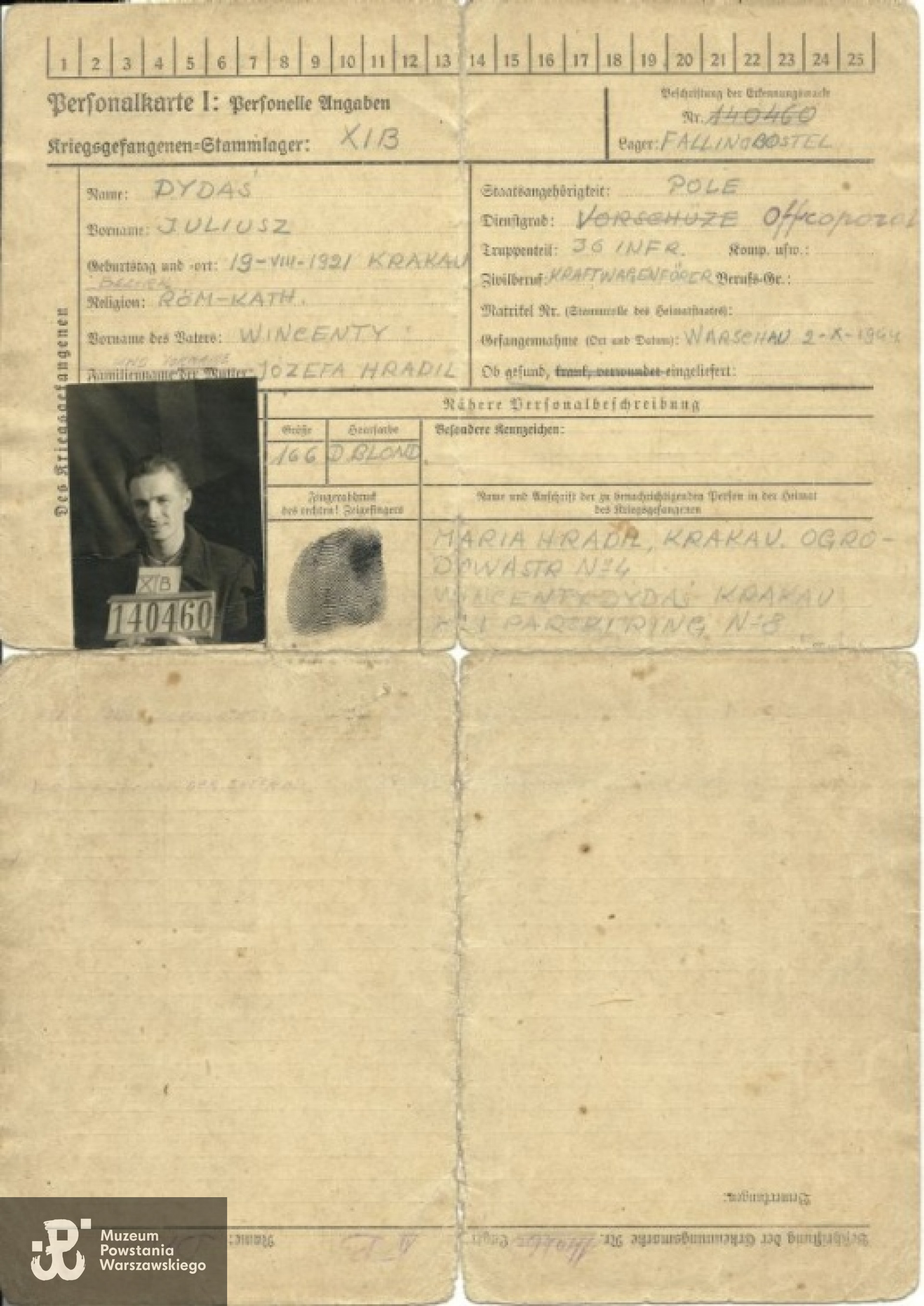 Z archiwum rodzinnego Jerzego Józefa Dydasia