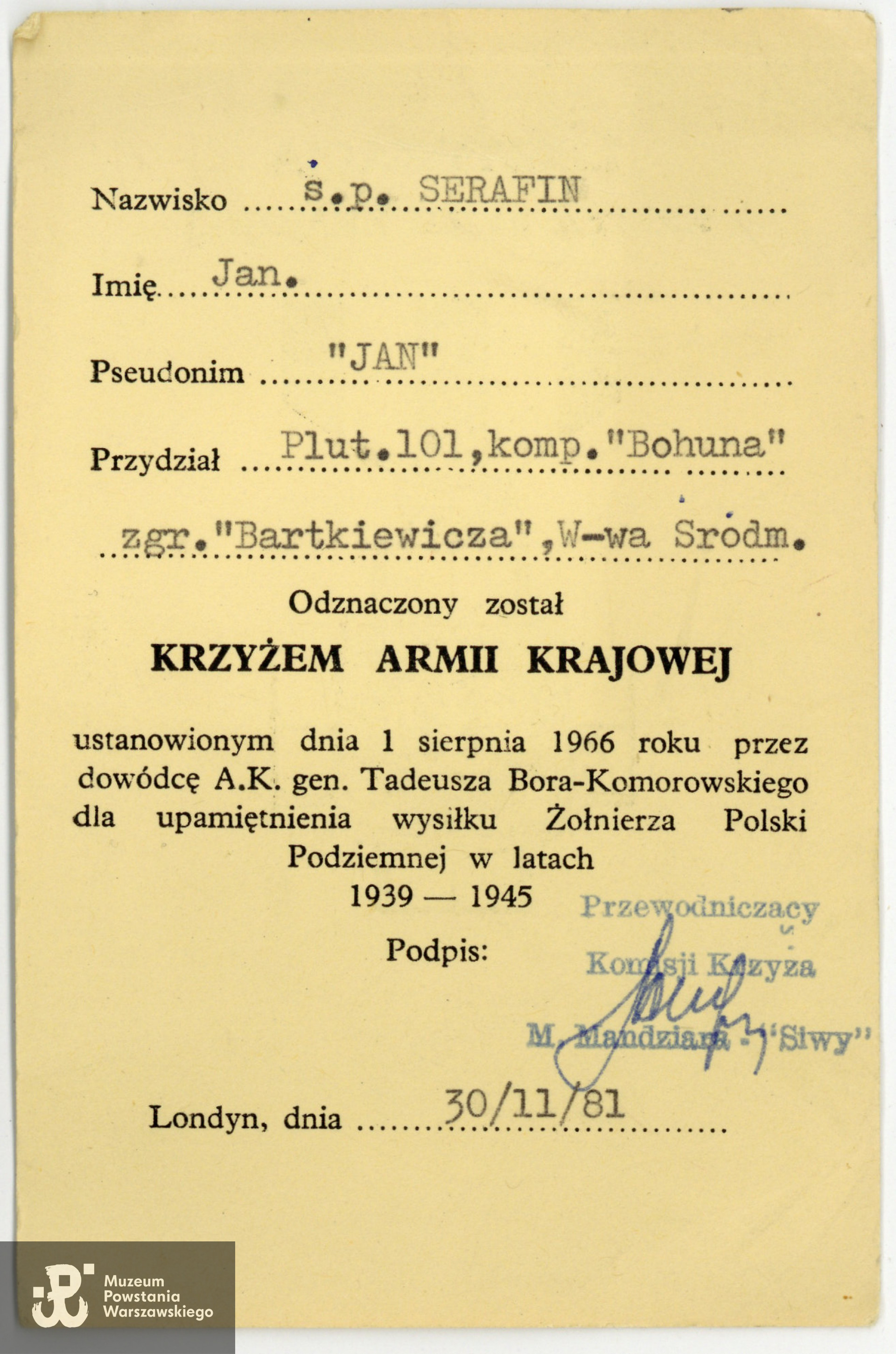 Ze zbiorów Muzeum Powstania Warszawskiego, sygn. P/9143/18