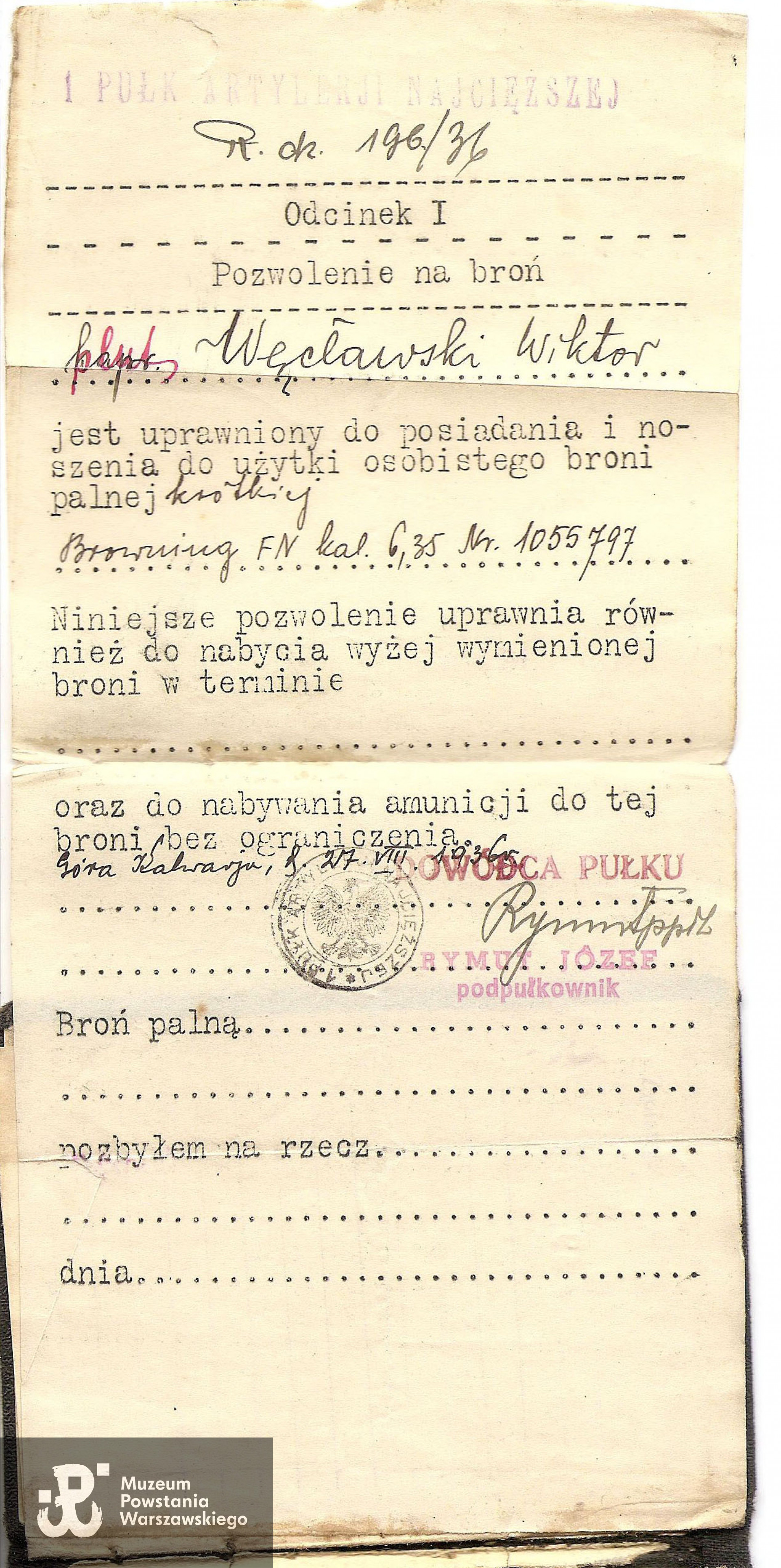 Ze zbiorów rodzinnych p. Piotra Węcławskiego