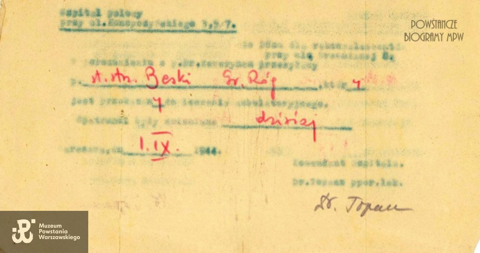 Fot. materiały do Słownika Biograficznego Uczestników PW