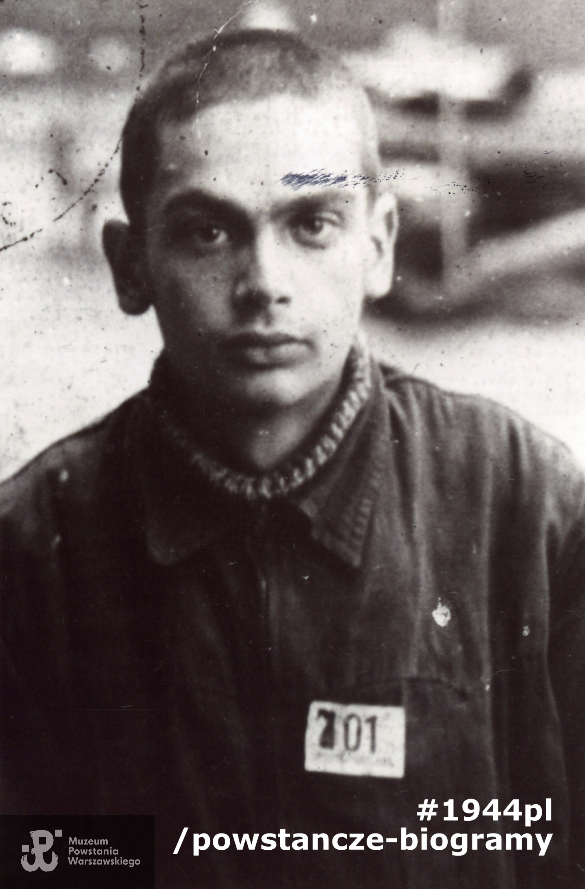 Stefan Verne „Zajączkowski” po  Powstaniu, w obozie w Niemczech, jesień 1944 roku. Fot. z archiwum Stefana Verne'a  