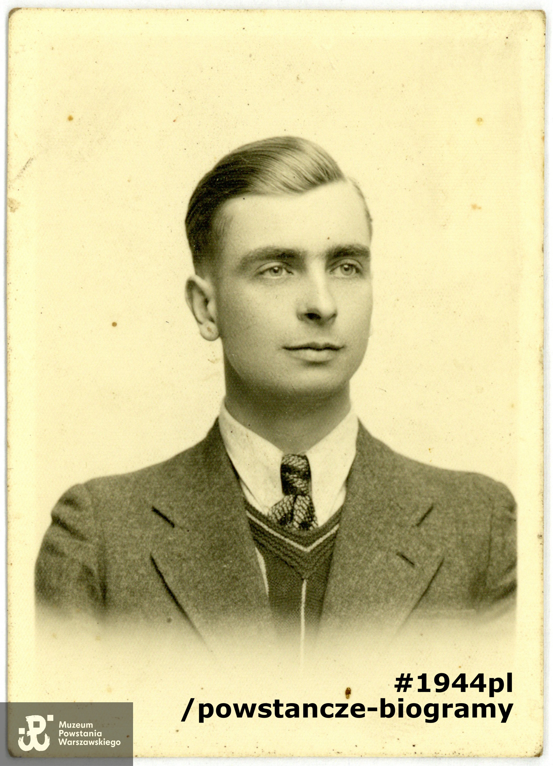 por. Jerzy Tyrawski (1916-1944). Fot. ze zbiorów rodzinnych p.  Ewy Kołaczkowskiej z domu Tyrawskiej, córki Jerzego Tyrawskiego