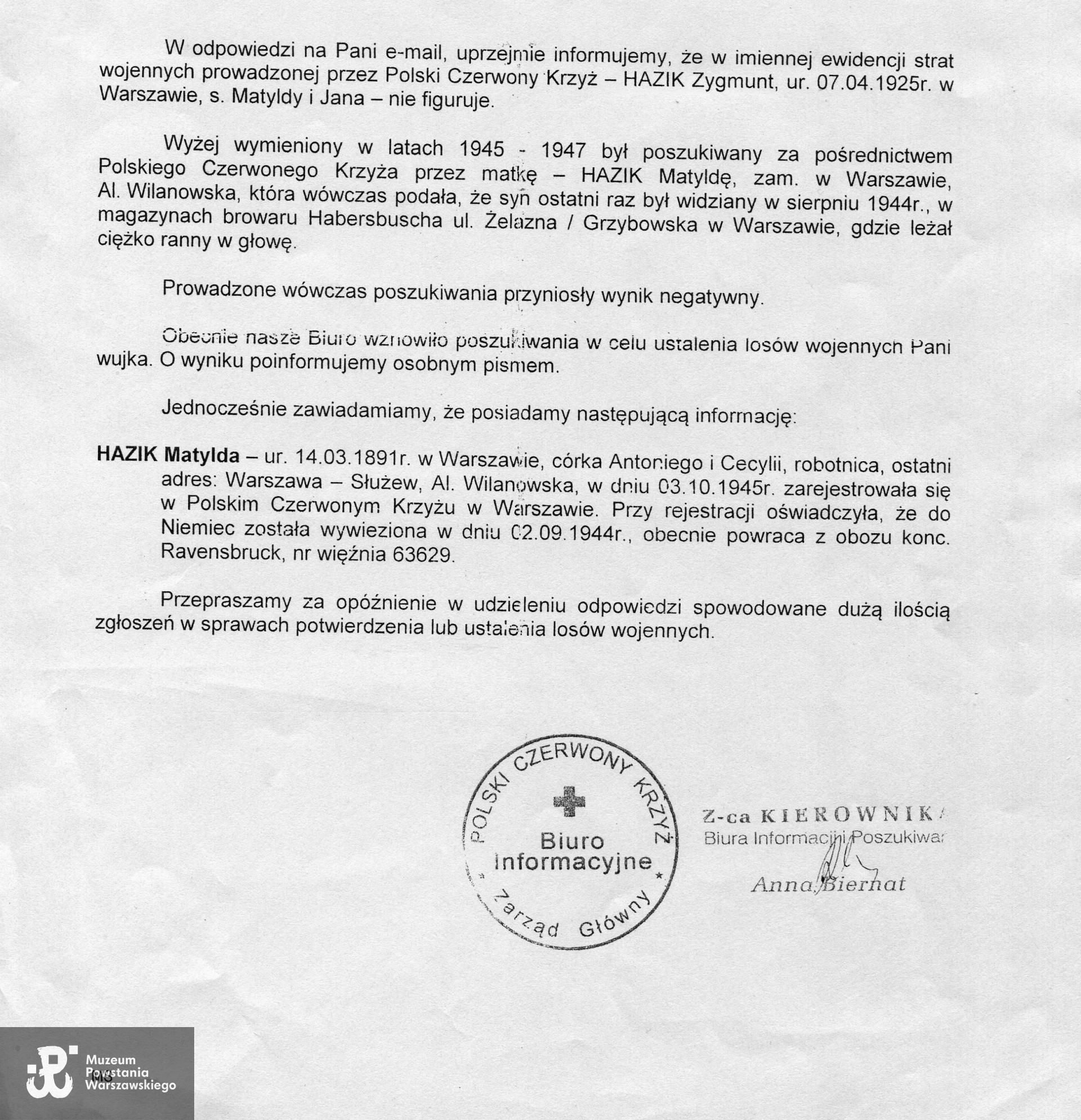 skan: materiały do Słownika Uczestników PW - Pokój Kombatanta