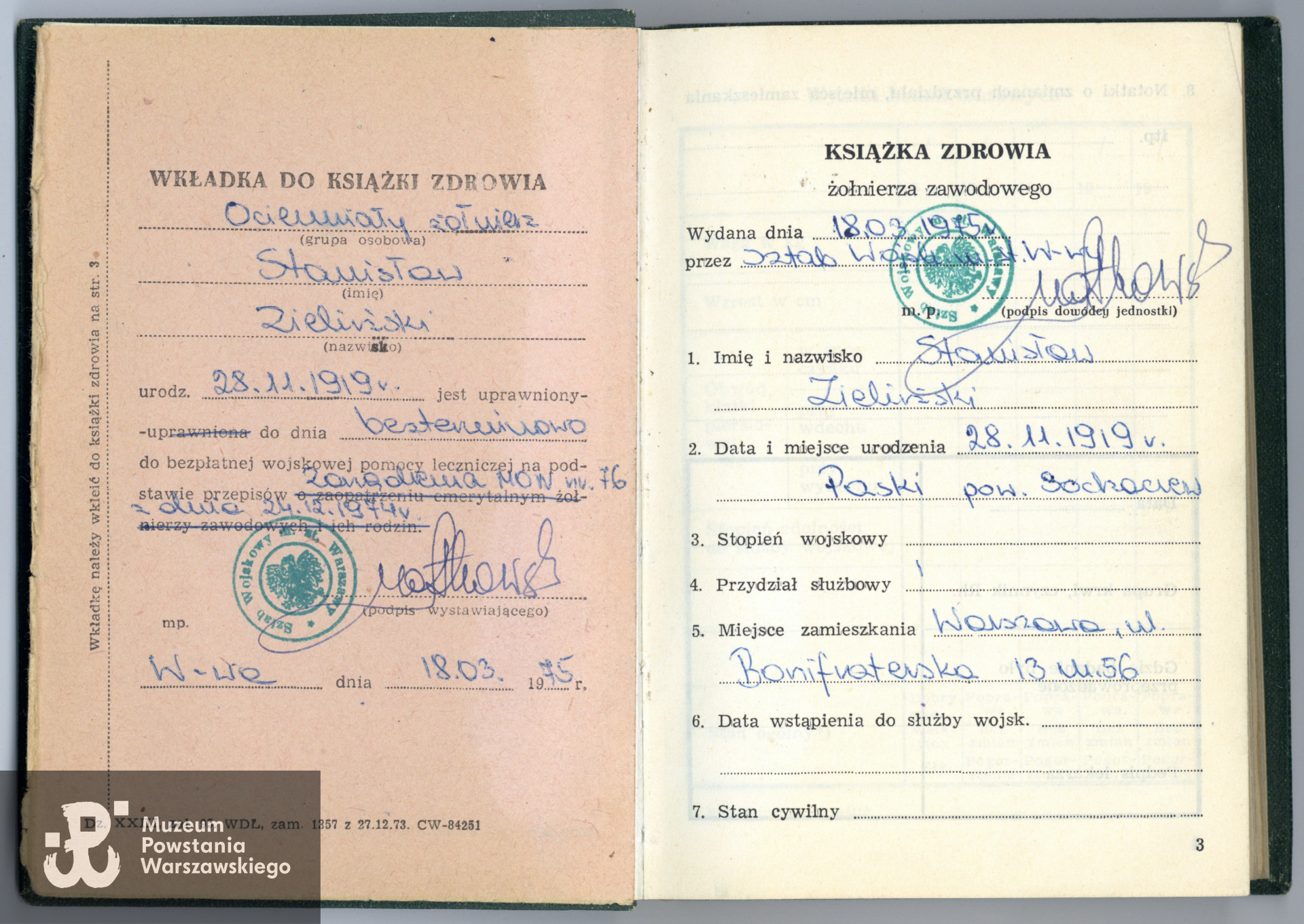 Z archiwum rodzinnego p. Waldemara Zielińskiego