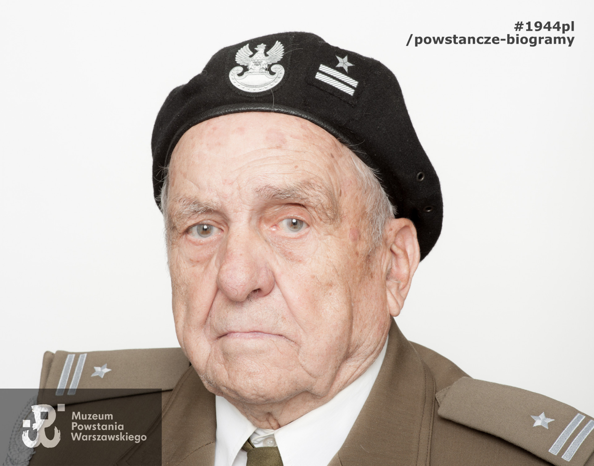 Zdjęcie z serii portretów Powstańców Warszawskich wykonanych w ramach projektu "1944/70/2014" realizowanego przez grupę WWPHOTO dla uczczenia 70. rocznicy wybuchu Powstania Warszawskiego. Muzeum Powstania Warszawskiego, 22.07-04.08 2013.