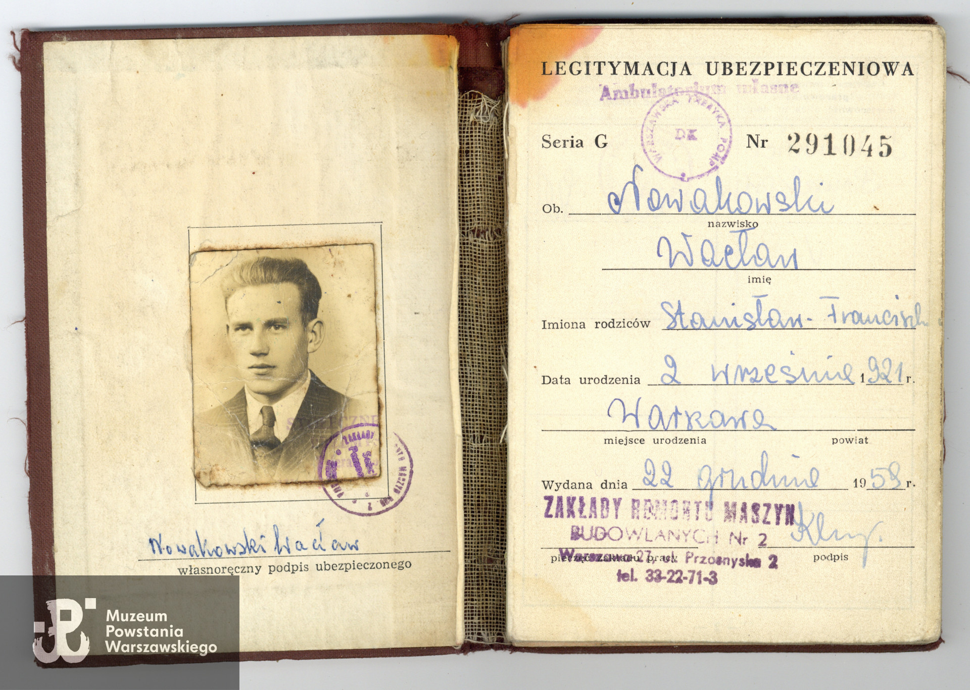  Ze zbiorów rodzinnych. Do wykonania skanu udostępniły  Elżbieta i Jolanta Wolańczyk, wnuczki