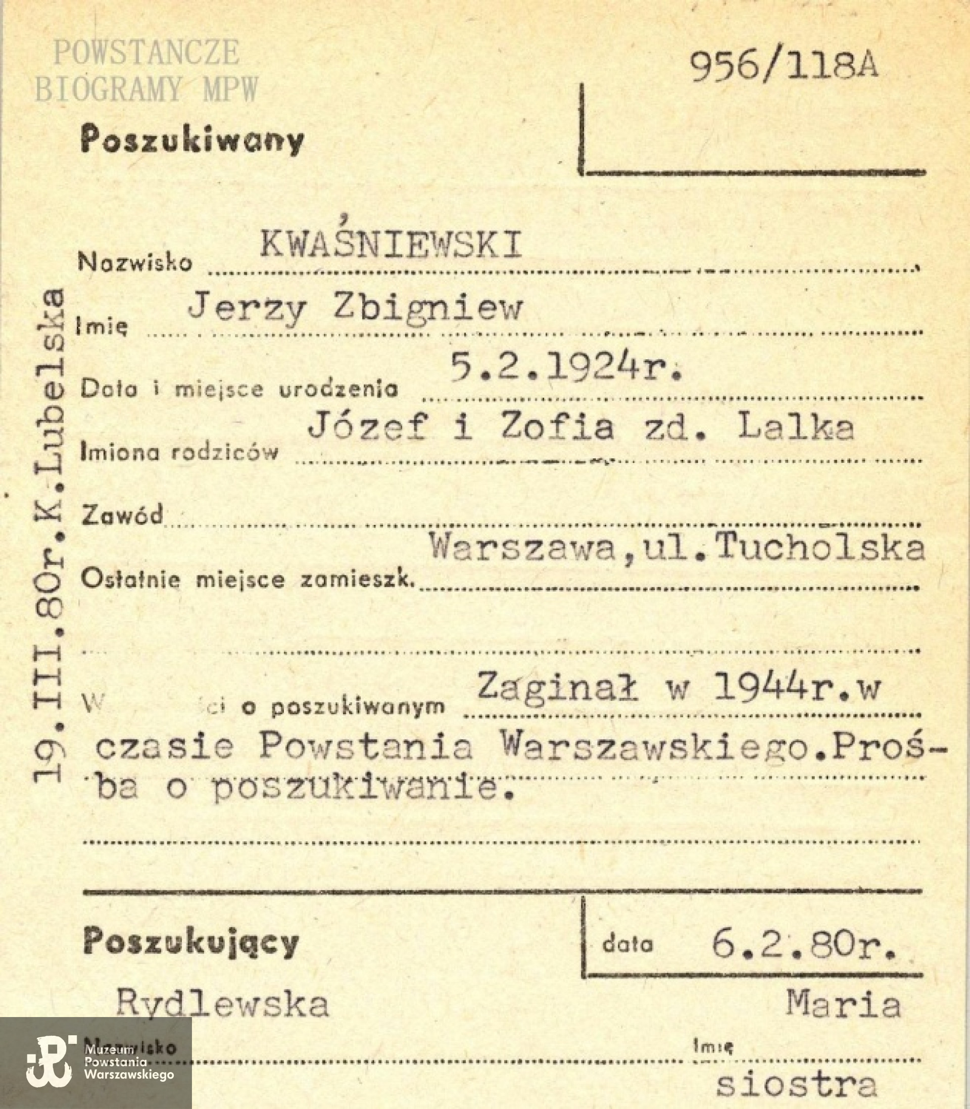 PCK - kartoteka. Ze zbiorów Polskiego Czerwonego Krzyża