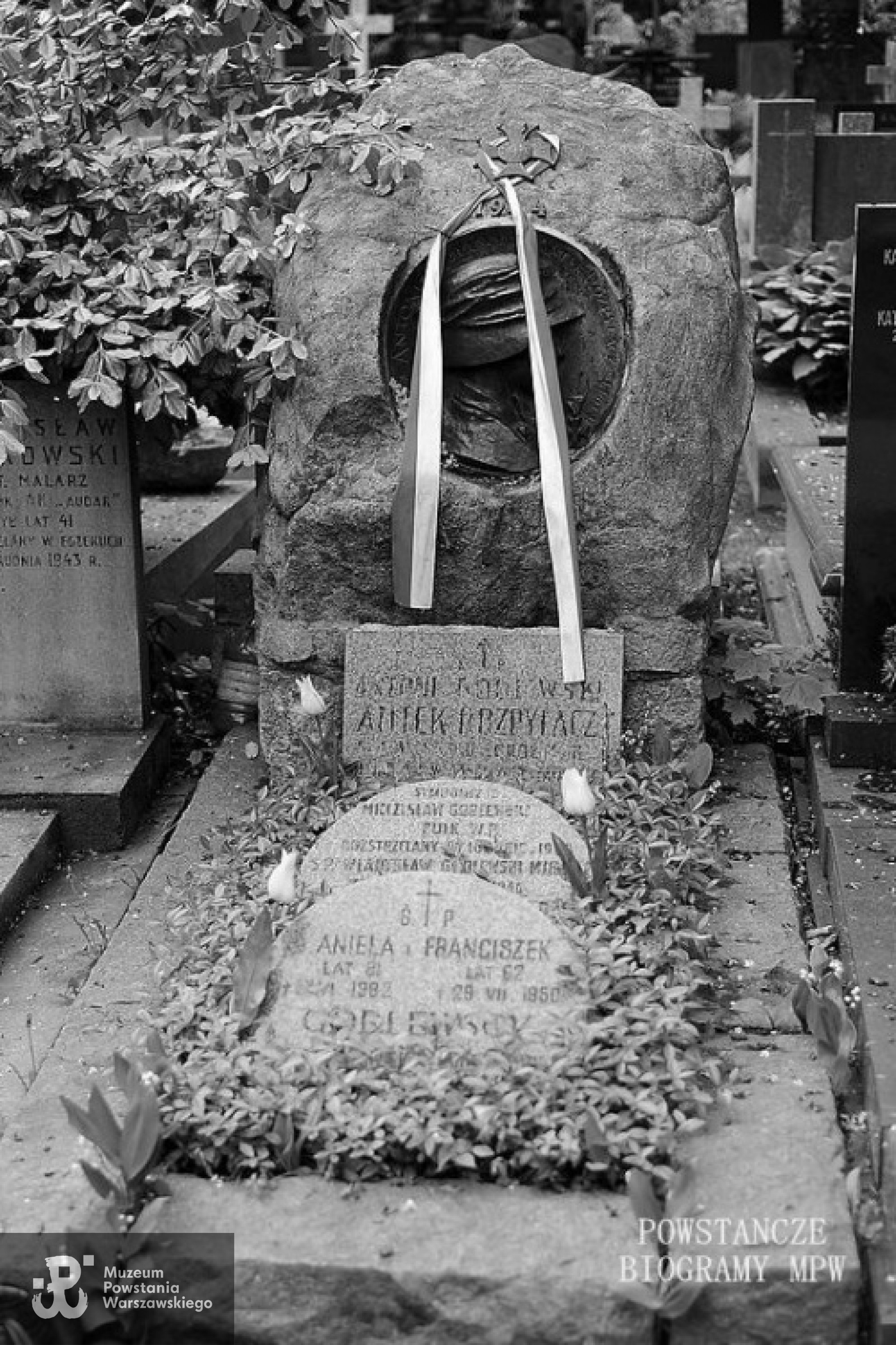 Mogiła Antoniego  Godlewskiego „Antka Rozpylacza” na Cmentarzu Wojskowym na Powązkach w Warszawie