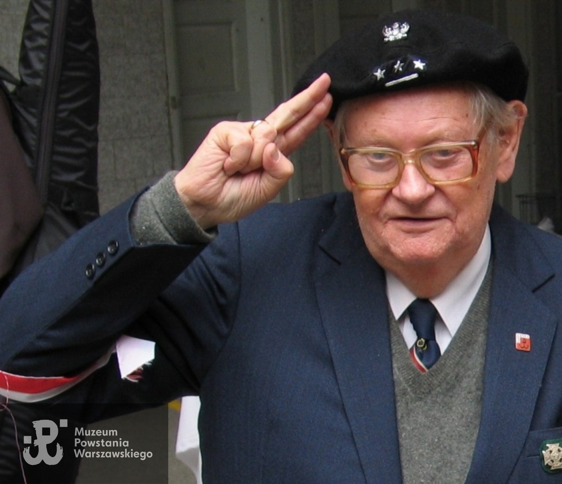 Stanisław Ciupalski podczas obchodów 60 rocznicy wybuchu Powstania Warszawskiego w Buenos Aires