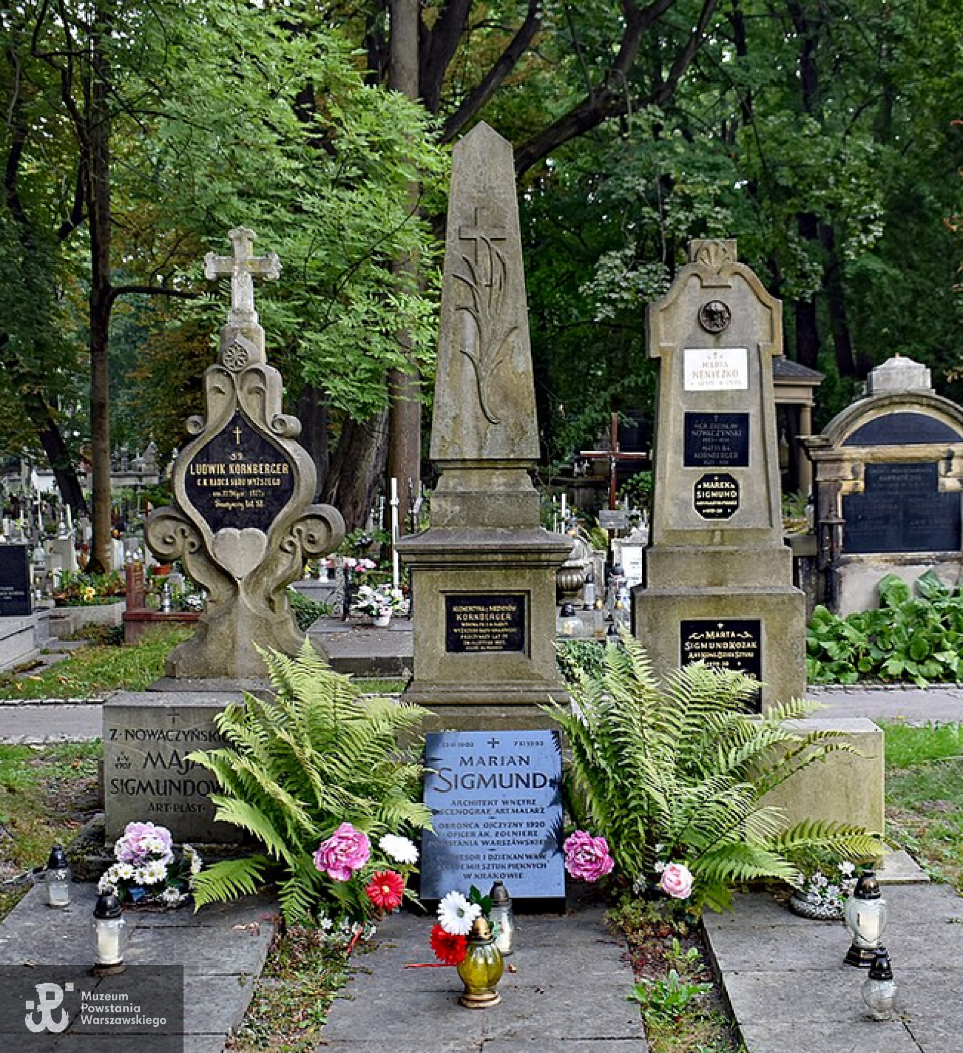 Grób Mariana Sigmunda na cmentarzu Rakowickim w Krakowie, źródło Wikipedia.