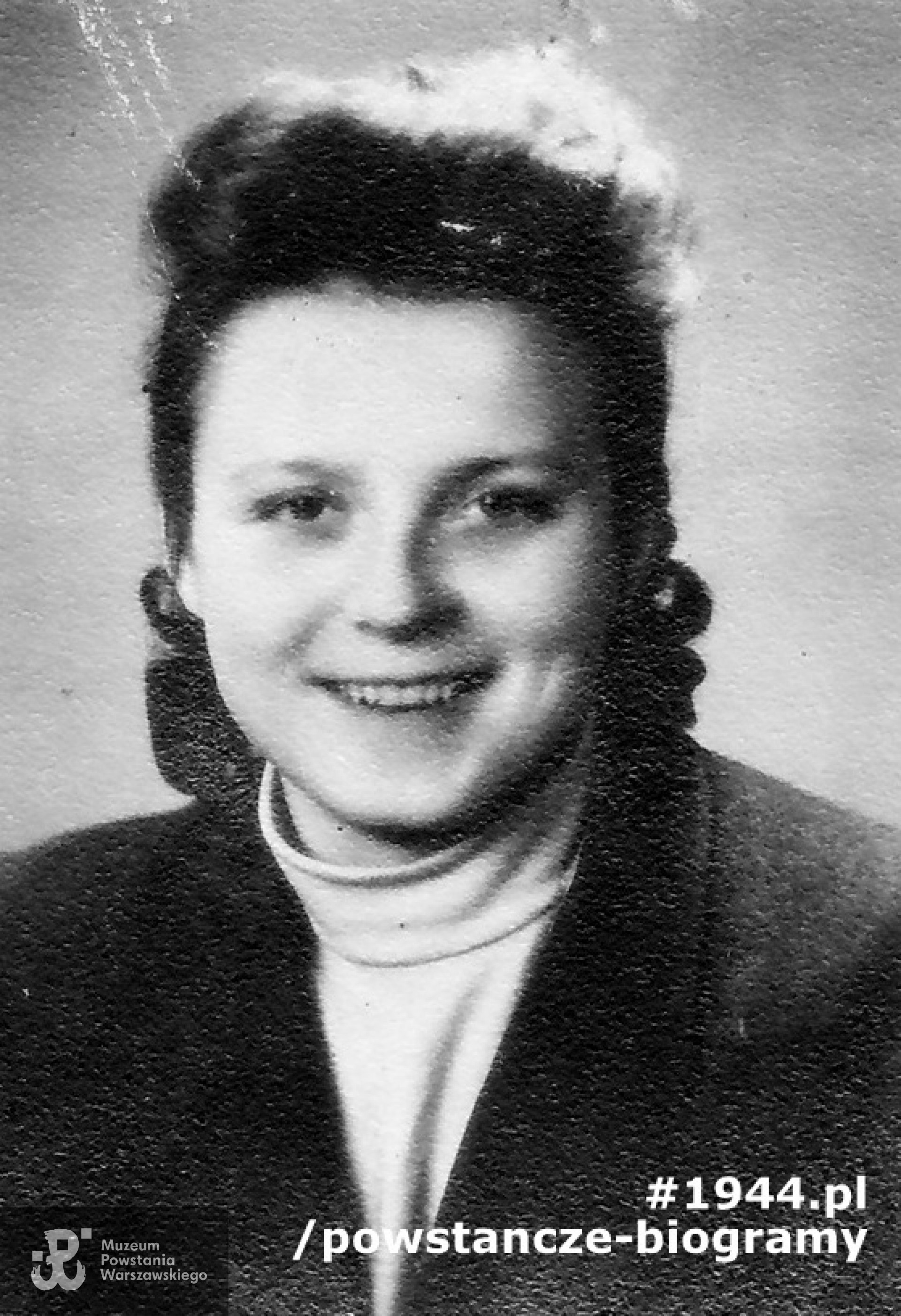 Łączniczka Stanisława Owczarek, po mężu Michalska ps."Świt" (1924-2012). Fot. z archiwum rodzinnego córki, p. Jolanty Gwardeckiej