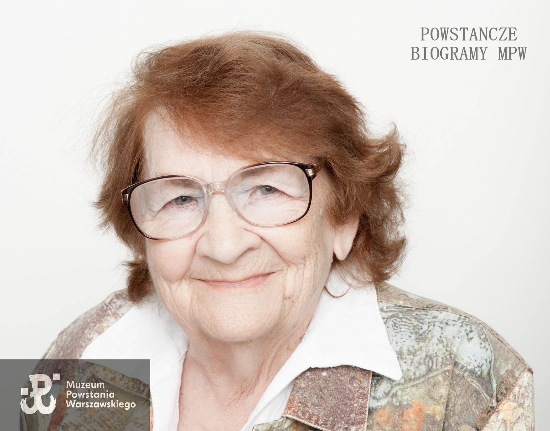 Anna Danuta Przytuła „Koza” z domu Kruk - Strzelecka. Zdjęcie z serii portretów Powstańców Warszawskich w ramach projektu "1944/70/2014" realizowanego przez grupę WWPHOTO dla uczczenia 70. rocznicy wybuchu Powstania Warszawskiego. Muzeum Powstania Warszawskiego, 22.07-04.08 2013.