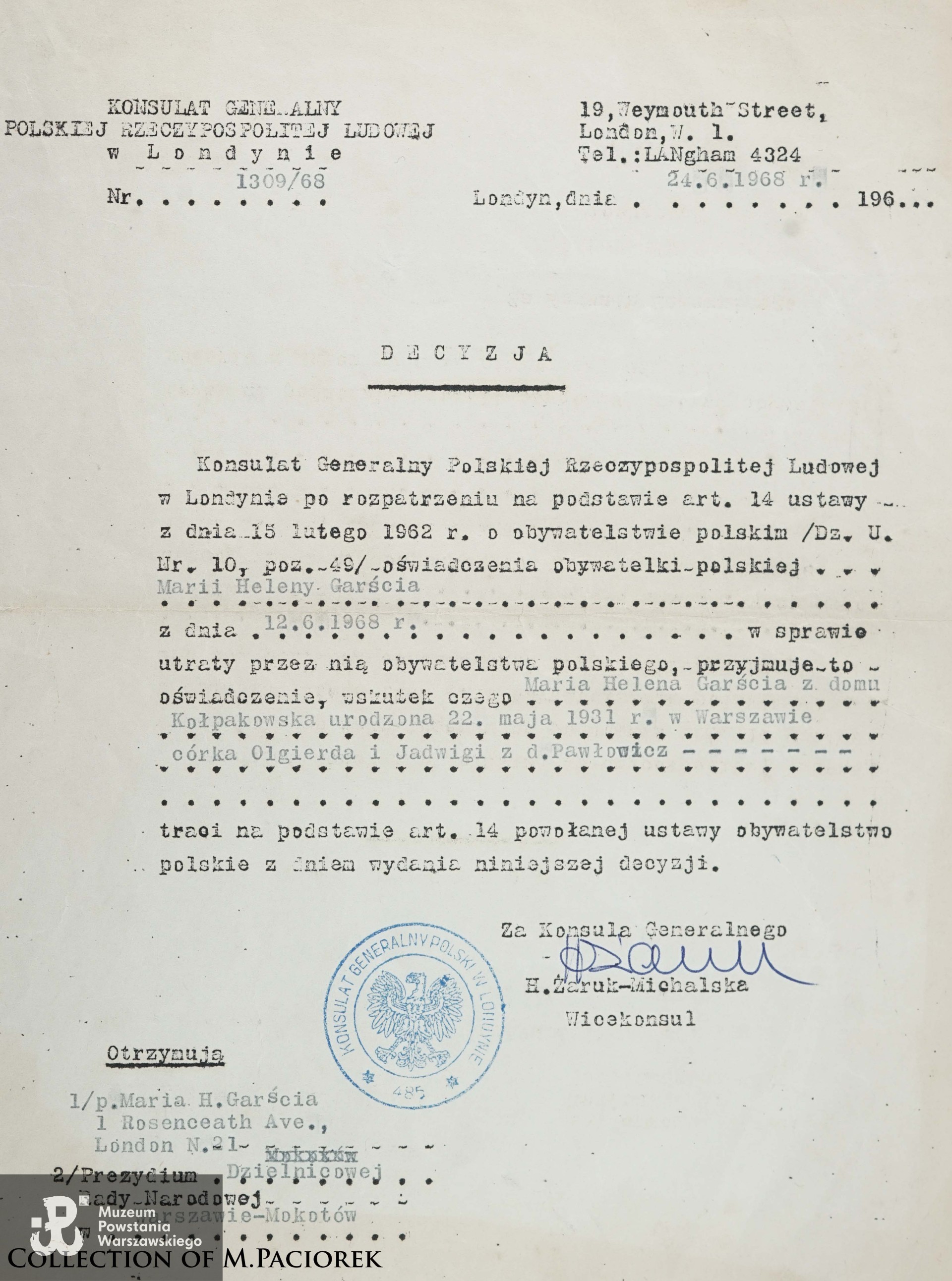 Źródło: kolekcja Mikołaja Paciorka, skan udostępnił M. Paciorek