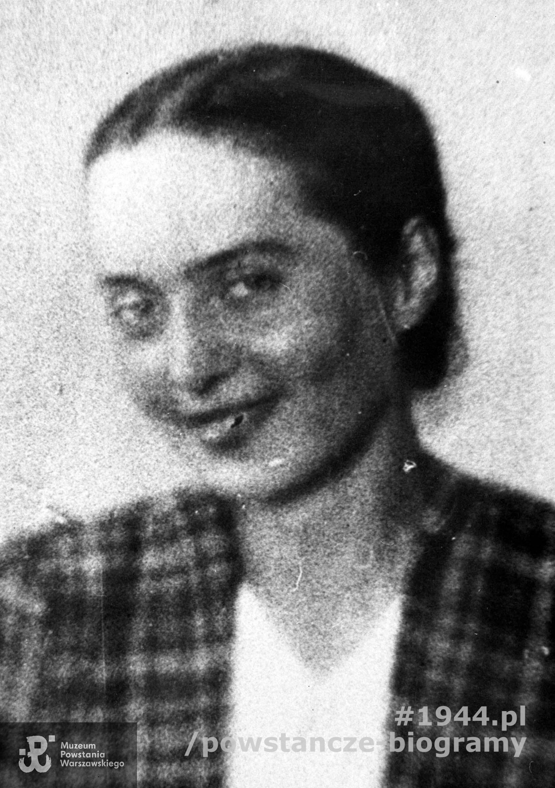 Halina Argosińska "Maria", łączniczka i sanitariuszka komp. B-2. Fot. ze zbiorów Muzeum Powstania Warszawskiego, sygn. MPW-IH/1040