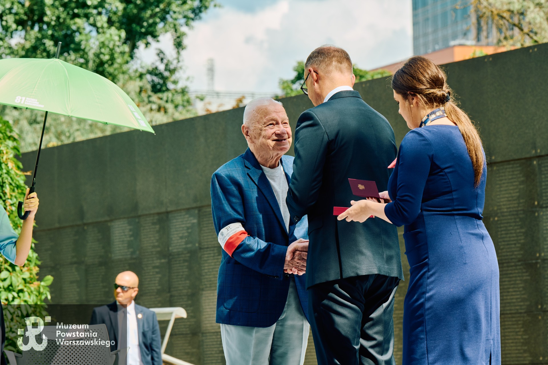 81. rocznica Powstania Warszawskiego,  Spotkanie Powstańców Warszawskich z Prezydentem RP i Prezydentem Warszawy w dniu 30 lipca 2025. Fot. Katarzyna Stefanowska/Muzeum Powstania Warszawskiego