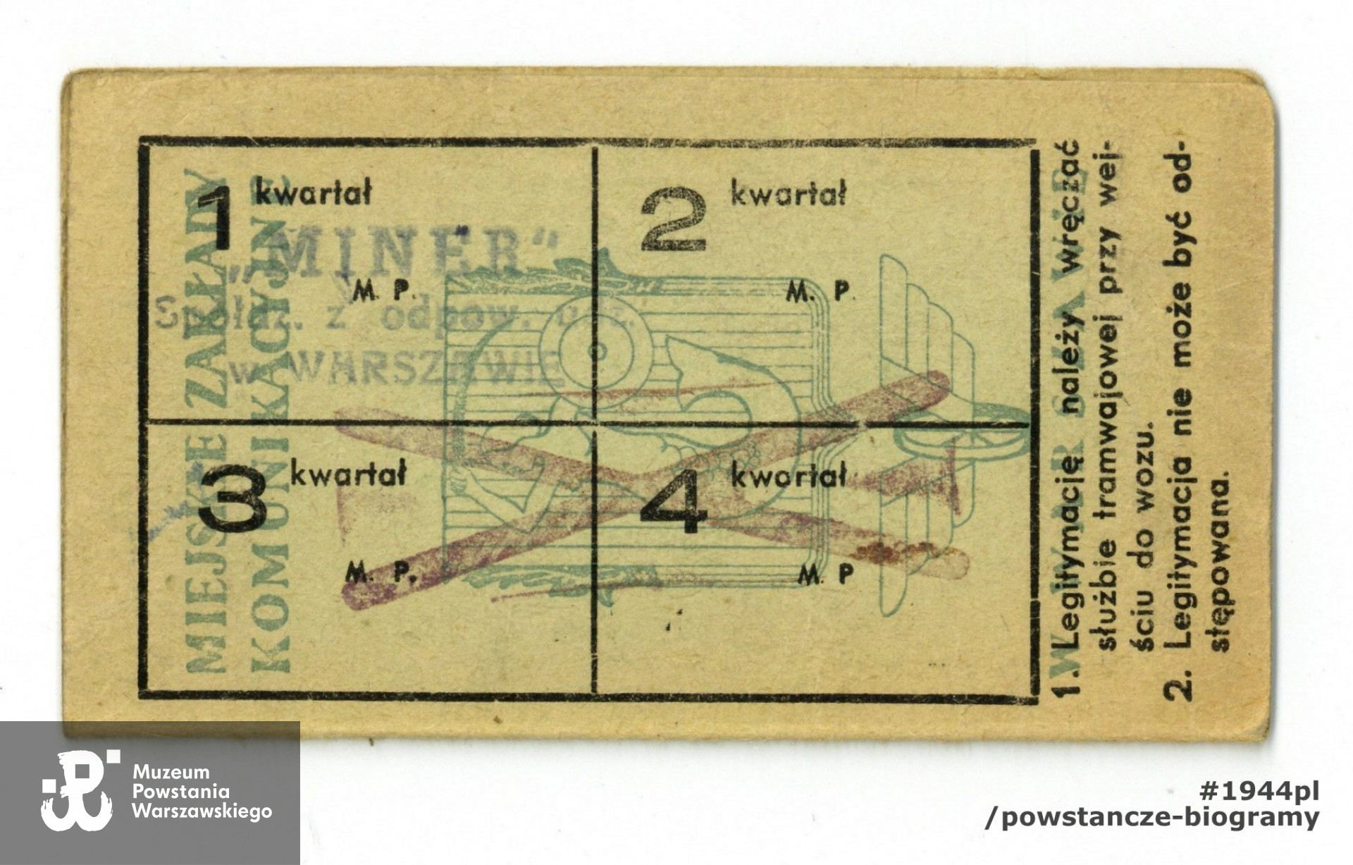 Dokument ze zbiorów rodzinnych p. Aleksandry Gaworskiej, córki mjr. Tadeusza Grzmielewskiego. Skany wykonano w Muzeum Powstania Warszawskiego we wrześniu 2021 r. 