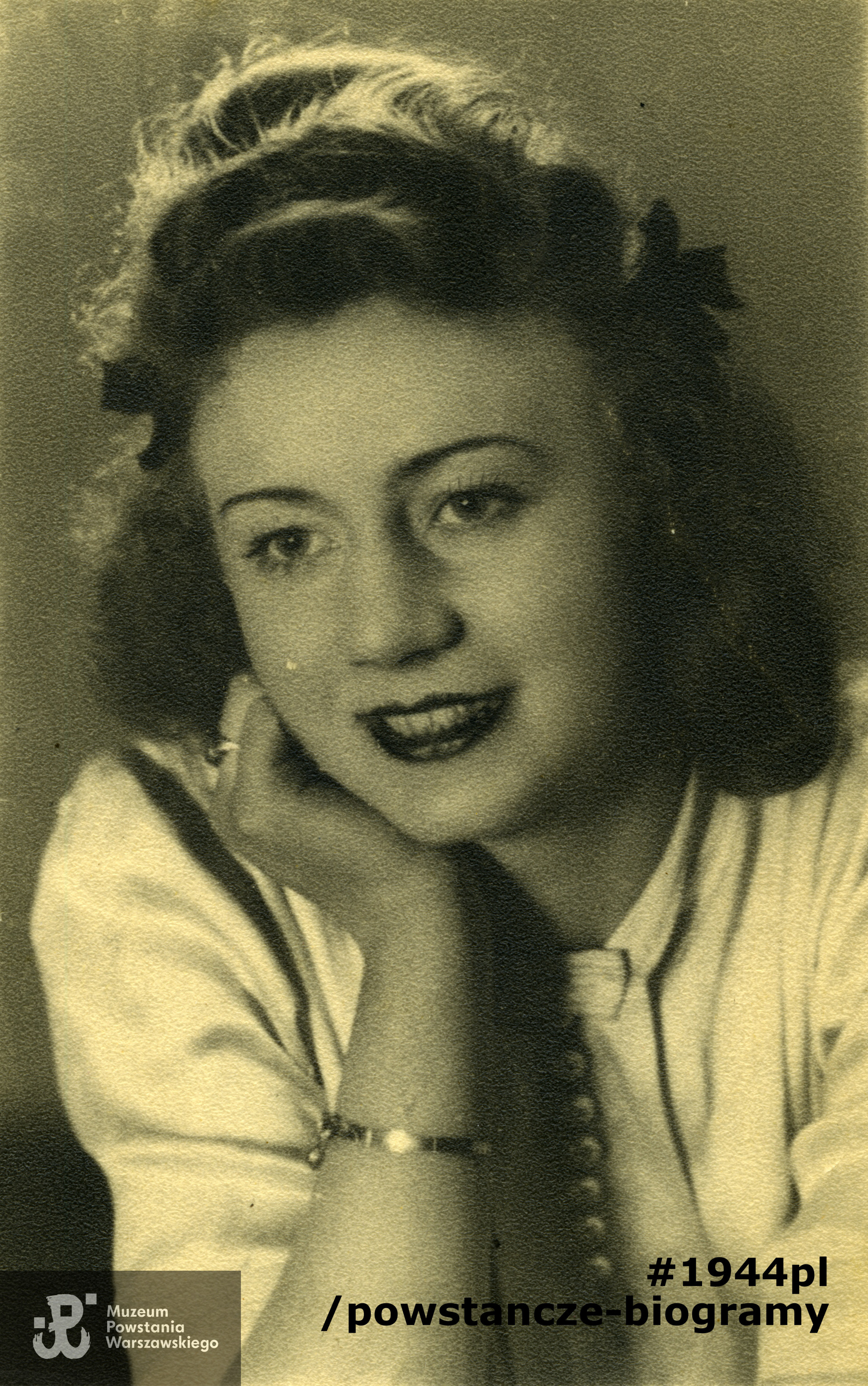 Luiza Erben "Lusia". Fotografia portretowa ze zbiorów Muzeum Powstania Warszawskiego, sygn. P/6699