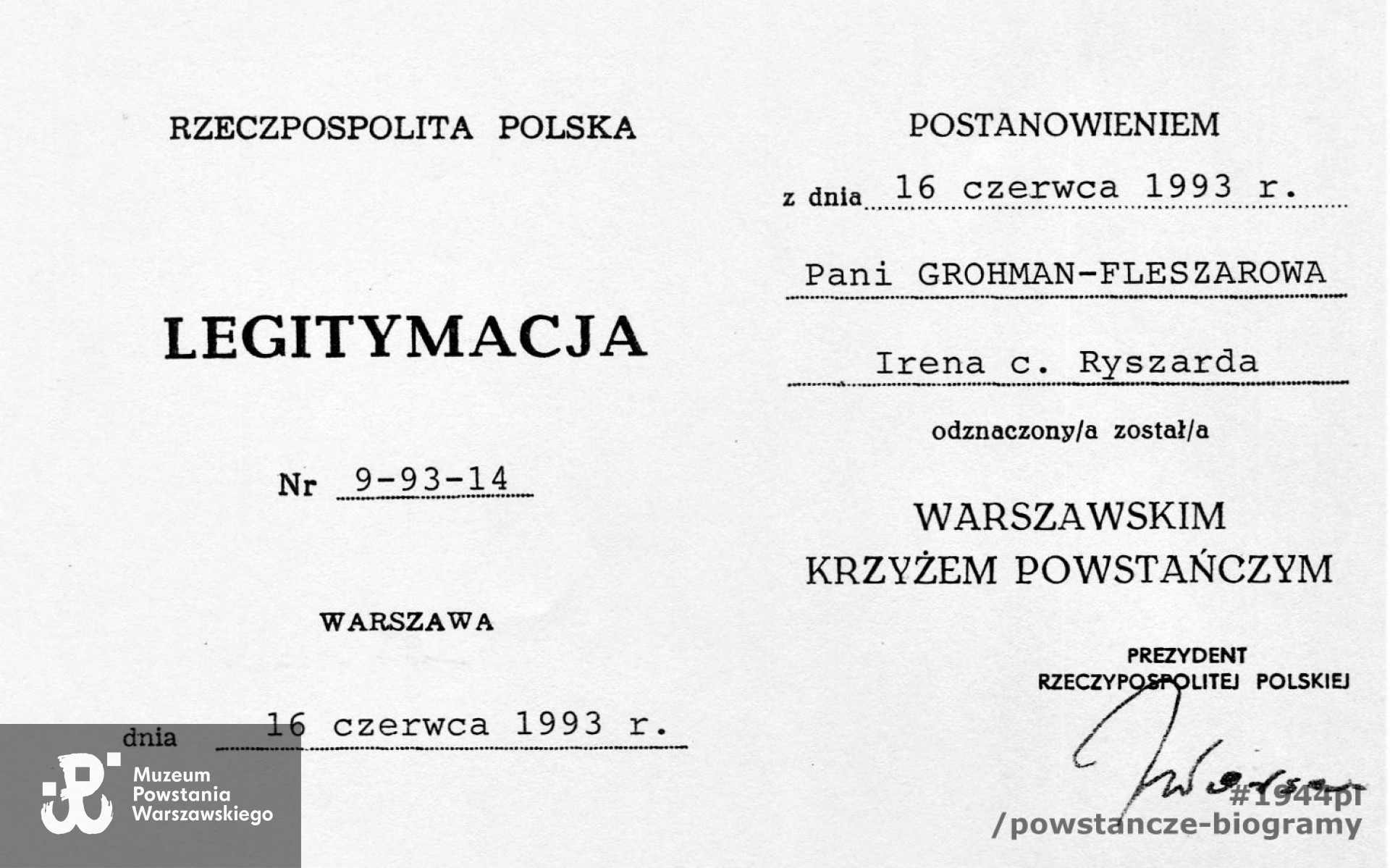 Ze zbiorów p. Ireny Grohman-Fleszer