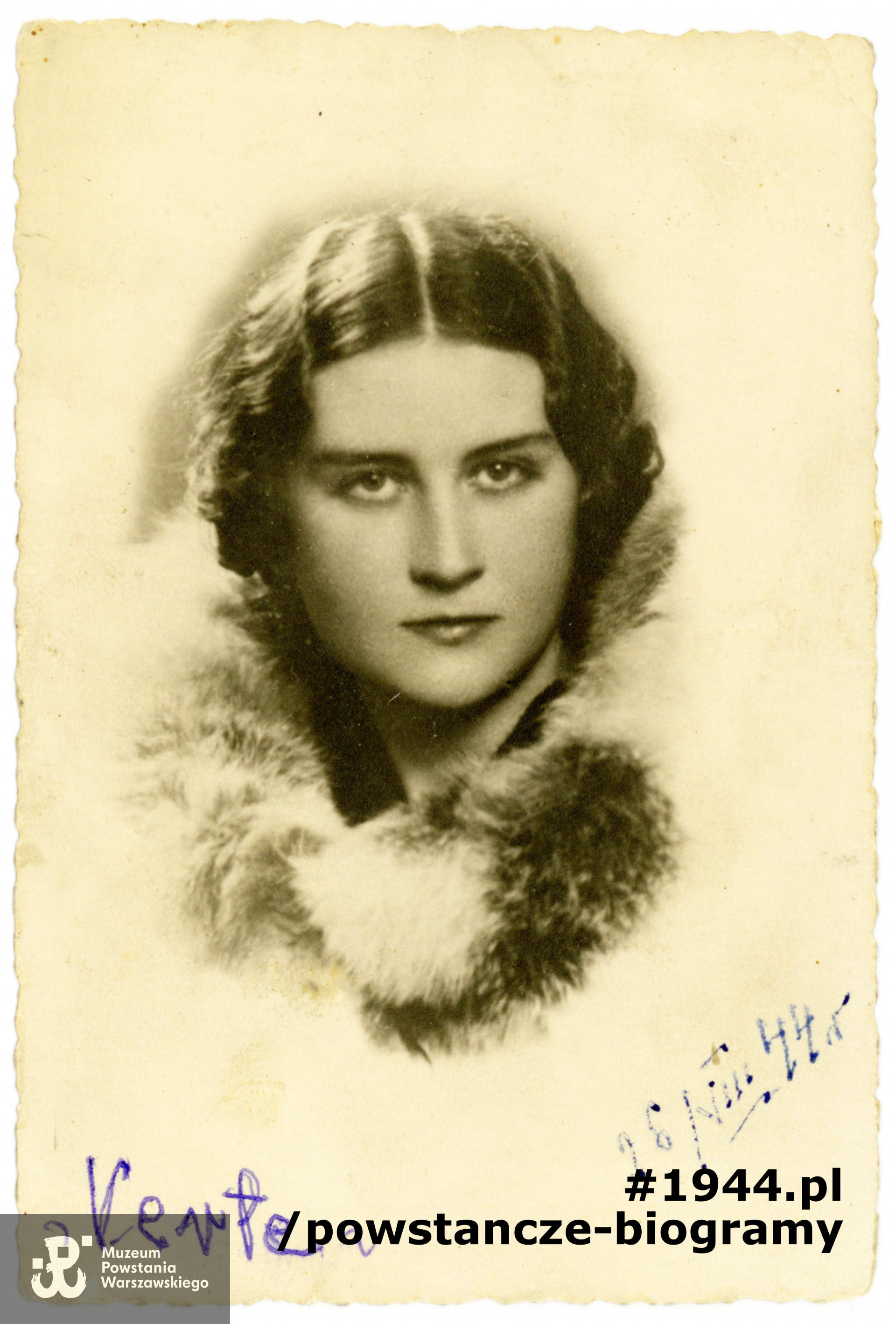 Irena Idalia Niklewicz,  I-voto Makarewicz, z domu Romiszewska  ps. "Kiera". Fot. ze zbiorów Muzeum Powstania Warszawskiego, sygn. P/5428