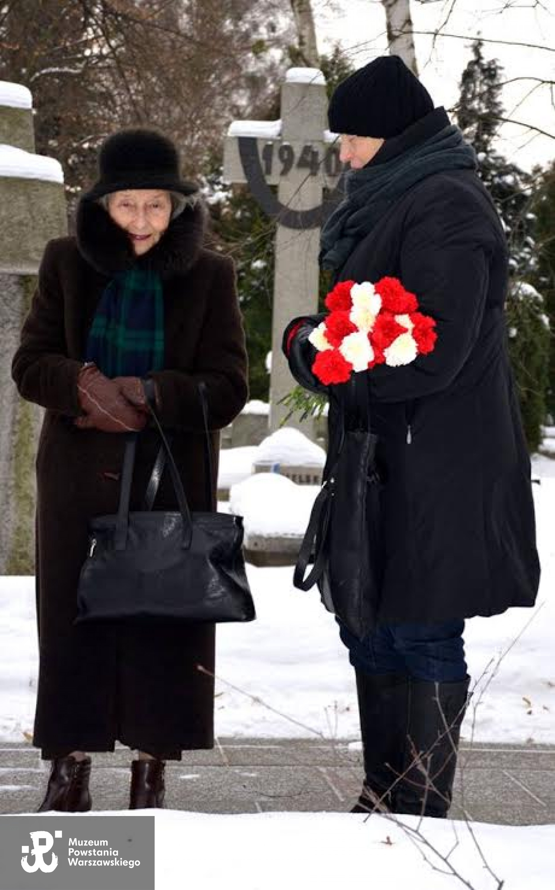 Pani Zofia Julianna Świeszcz - Łazor na Powązkach Wojskowych - rocznica akcji bojowej "Kutschera" 02.02.2014. Zdjęcie udostępnił  Włodzimierz Panak