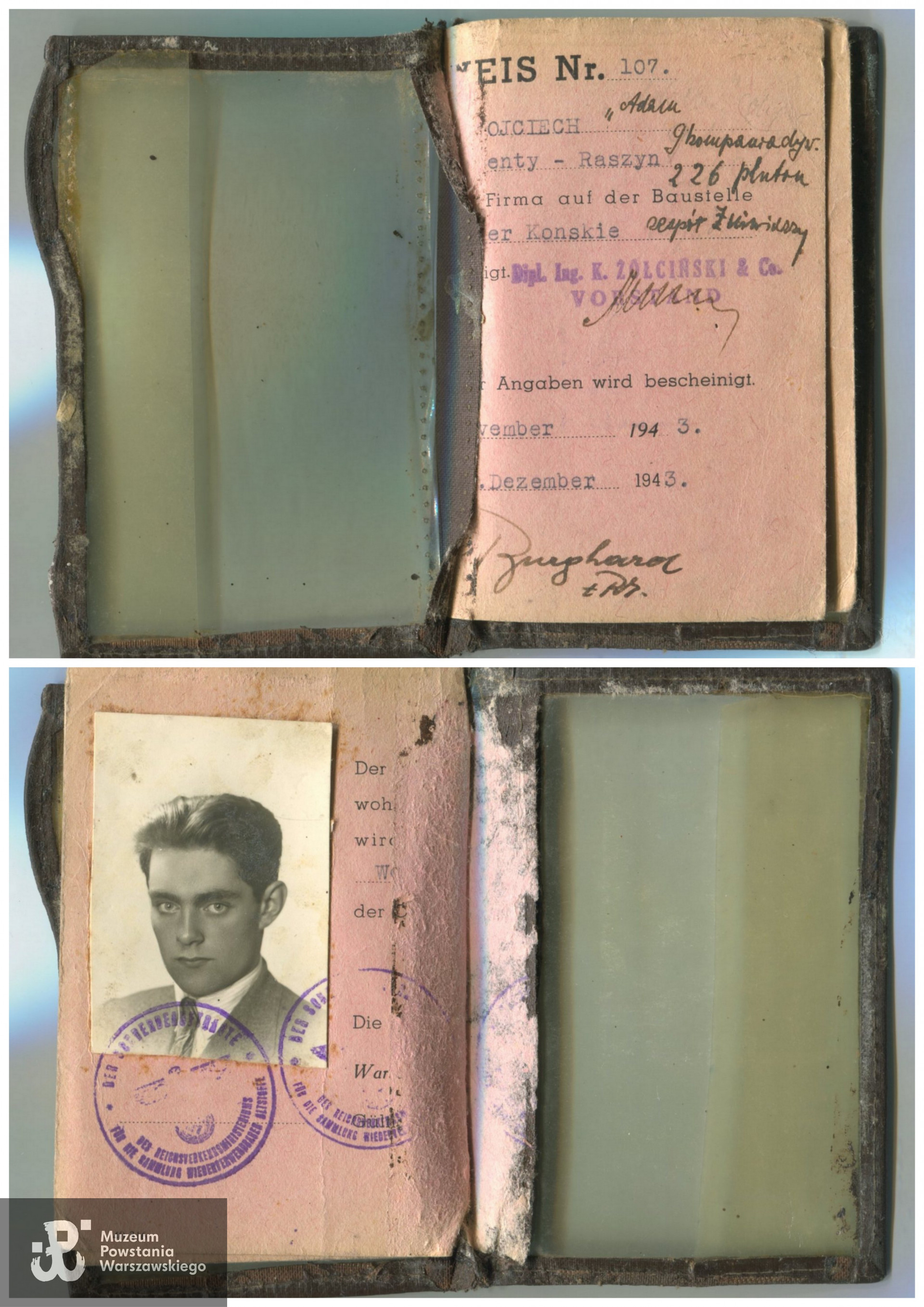 Skan portfela wykonany w Pokoju Kombatanta (2017)