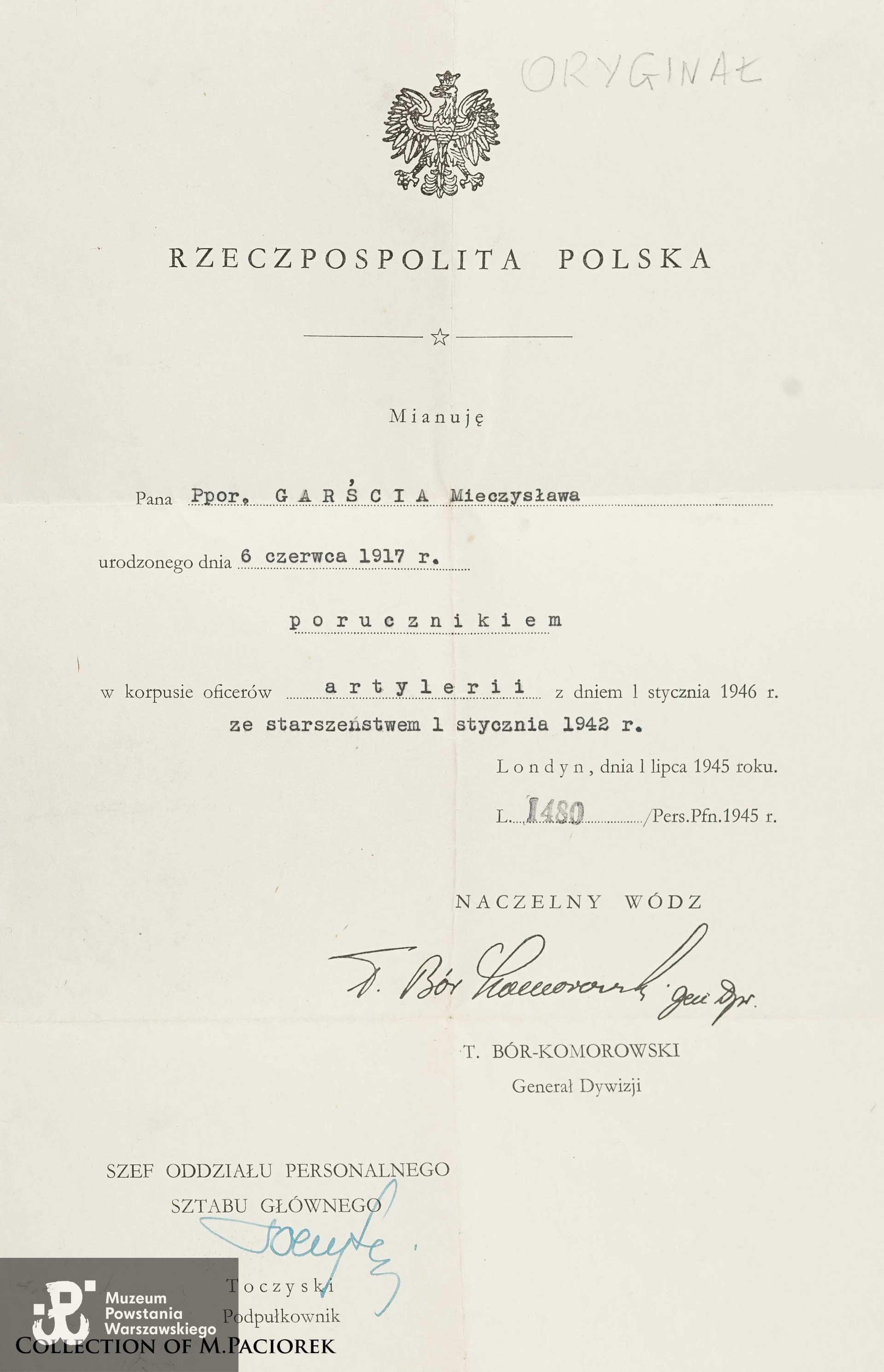 Źródło: kolekcja Mikołaja Paciorka, skan udostępnił M. Paciorek