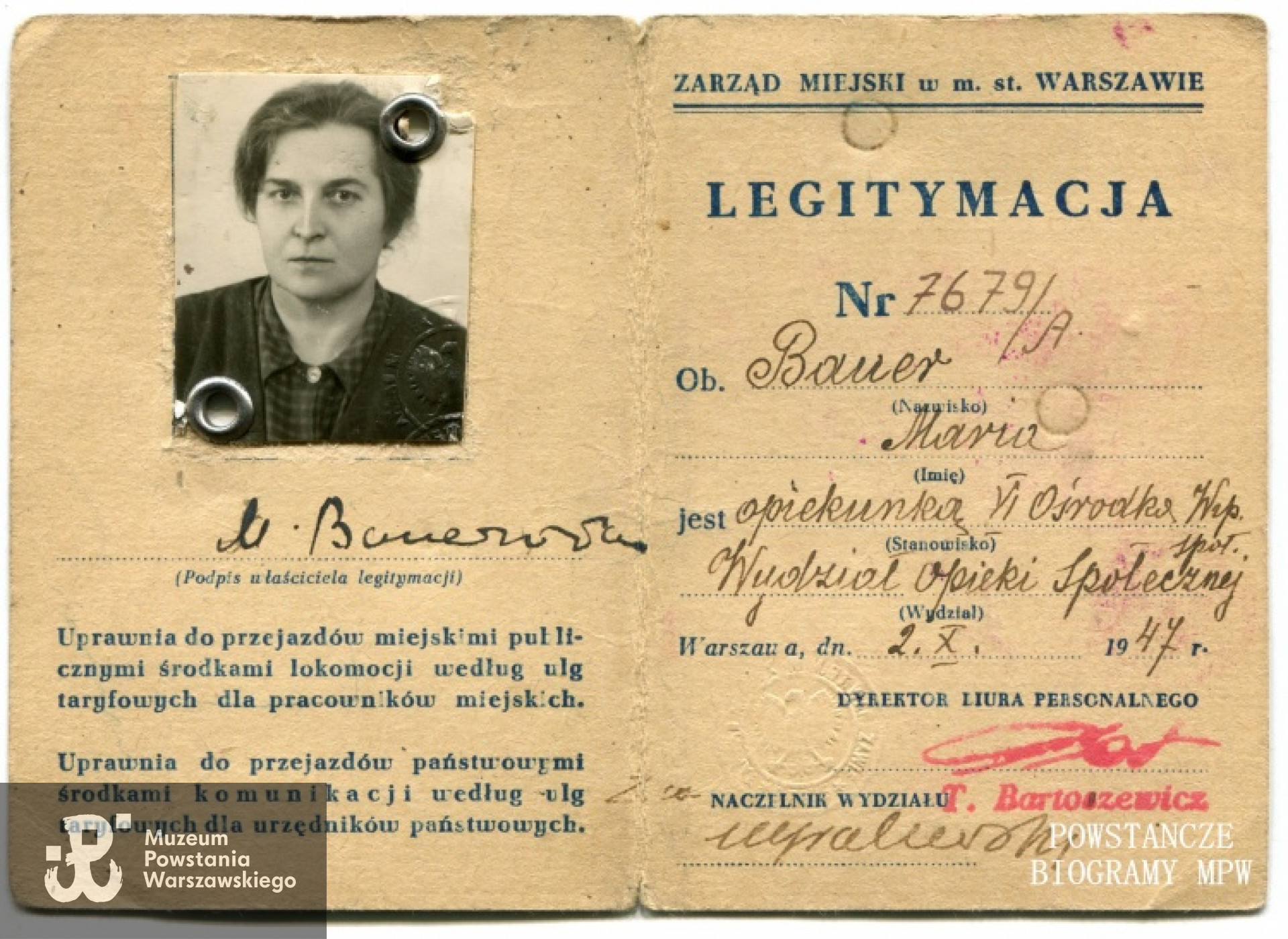 1947 rok. Z archiwum rodzinnego