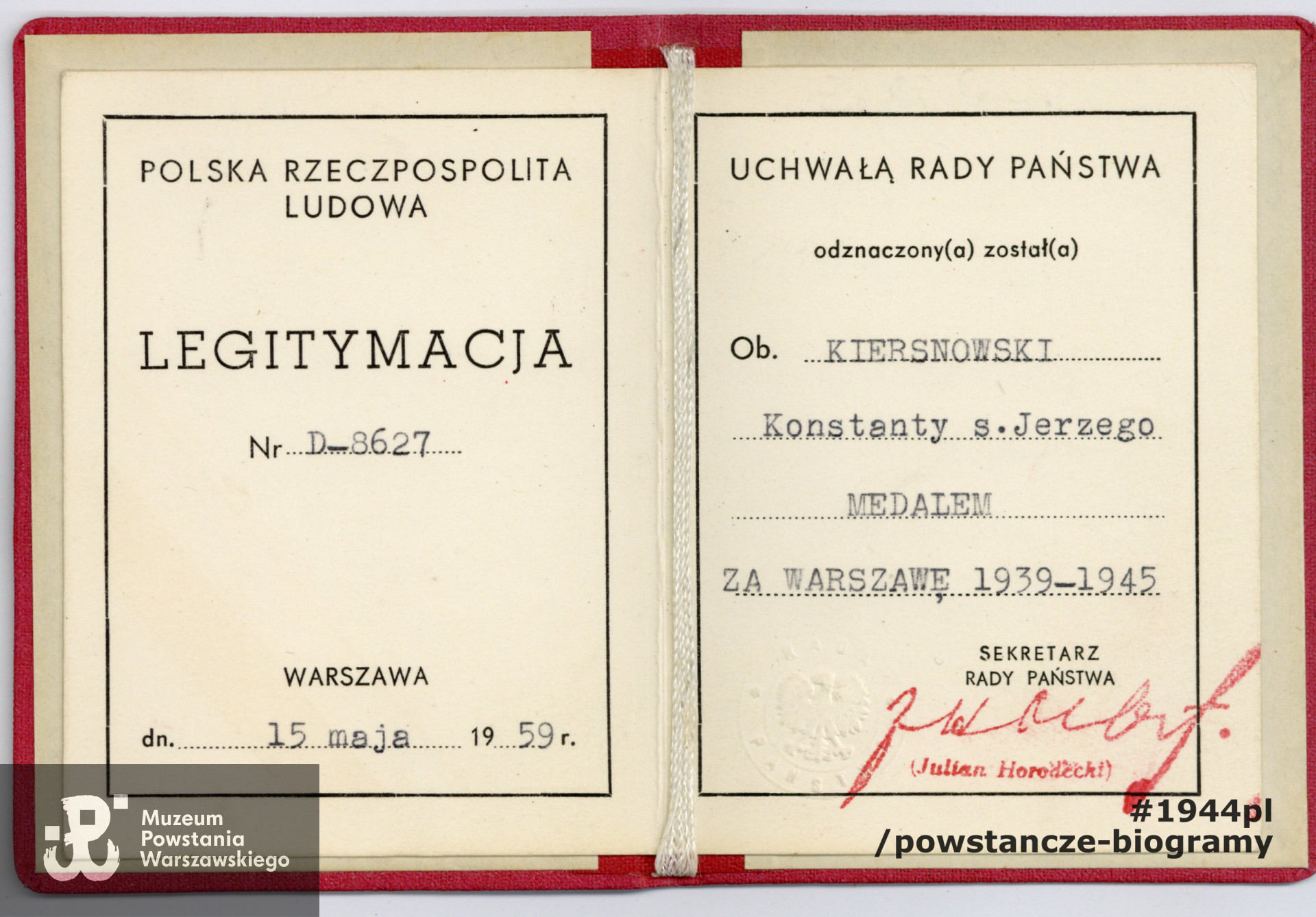 Z  archiwum rodzinnego p. Jolanty Stasiak z d. Kiersnowskiej
