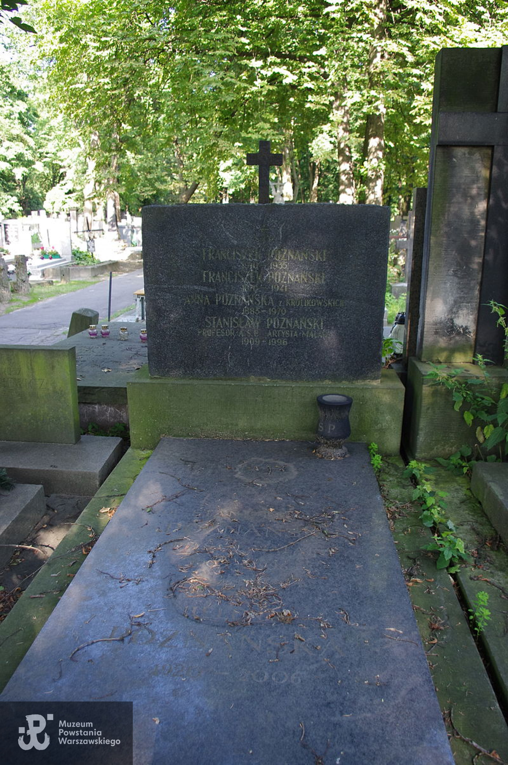 Grób  Stanisława Poznańskiego ps. Paleta na Starych Powązkach w Warszawie. Fot. Mateusz Opasiński
