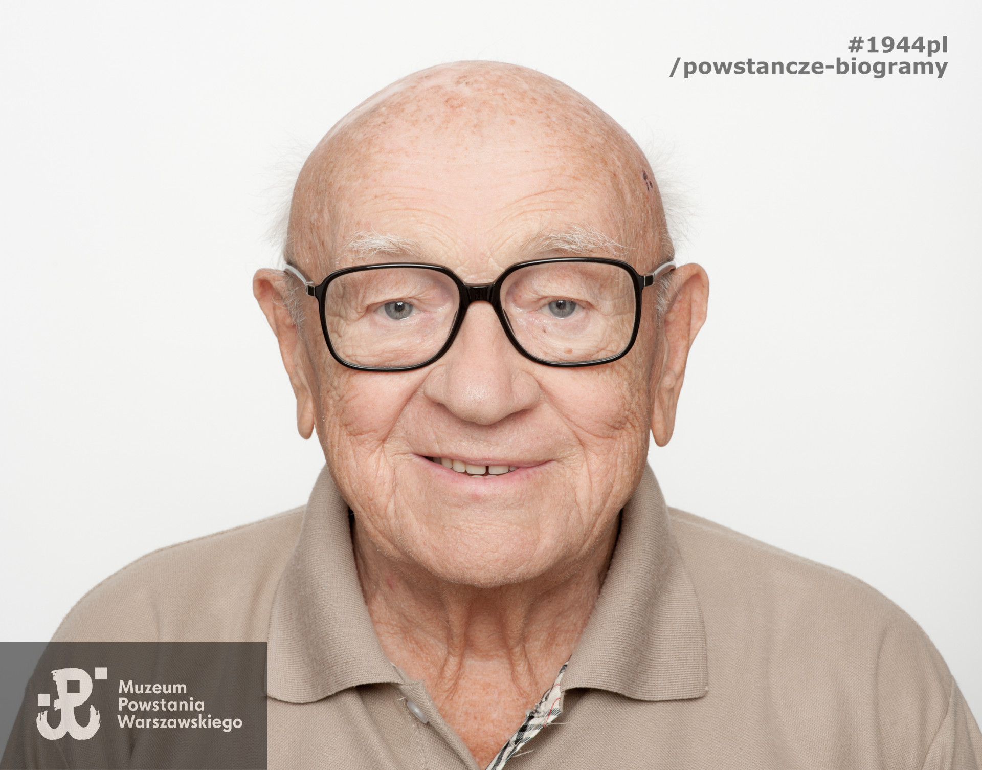 Zdjęcie z serii portretów Powstańców Warszawskich wykonanych w ramach projektu "1944/70/2014" realizowanego przez grupę WWPHOTO dla uczczenia 70. rocznicy wybuchu Powstania Warszawskiego. Muzeum Powstania Warszawskiego, 22.07-04.08 2013.