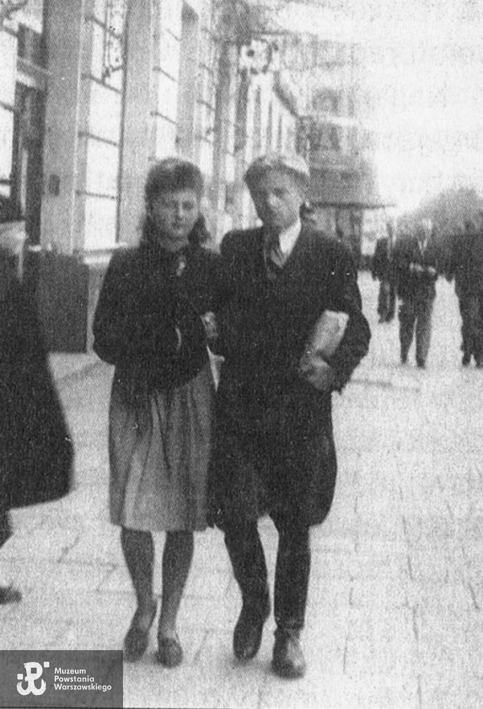 Halina z mężem Jerzym - zdjęcie okupacyjne