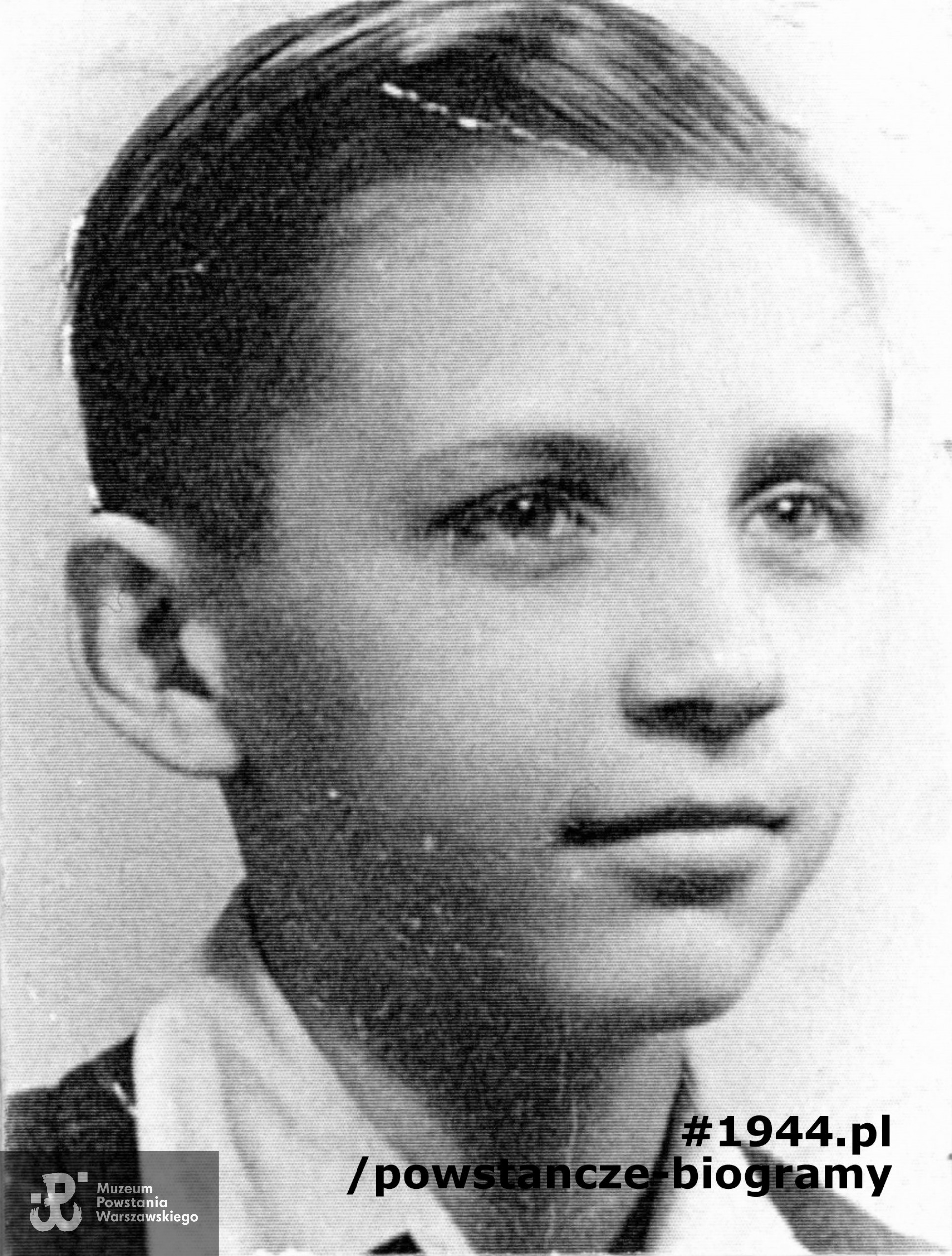  Schülerausweis (legitymacja szkolna) Jerzego Kłosa z okresu okupacji niemieckiej, wystawiona na rok szkolny 1943/1944. Ze zbiorów Muzeum Powstania Warszawskiego, sygn. MPW-A/945