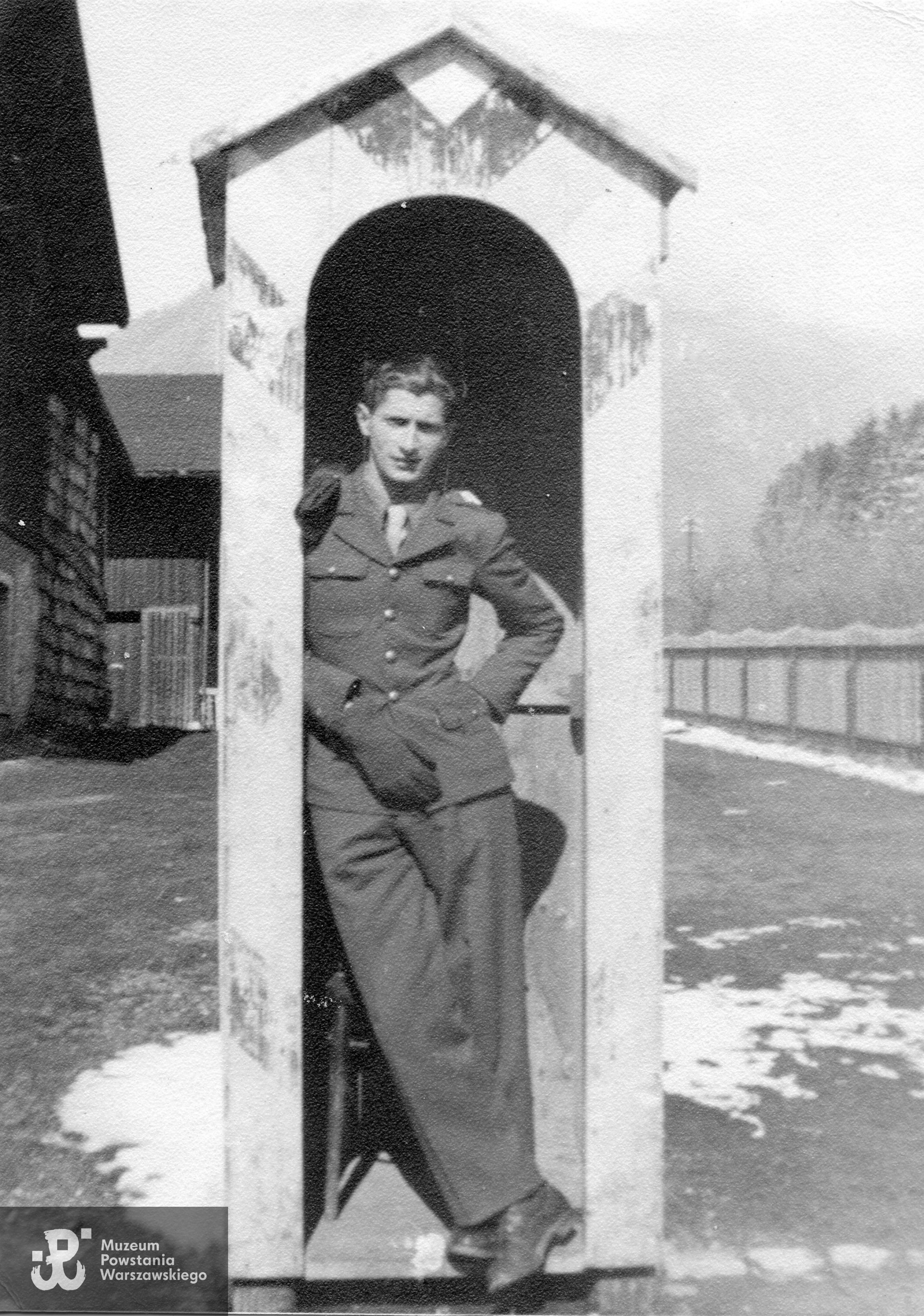 Czesław Drzewiecki, 1945 r. Fot. udostępnił p. Wiesiek Drzewiecki, syn Powstańca