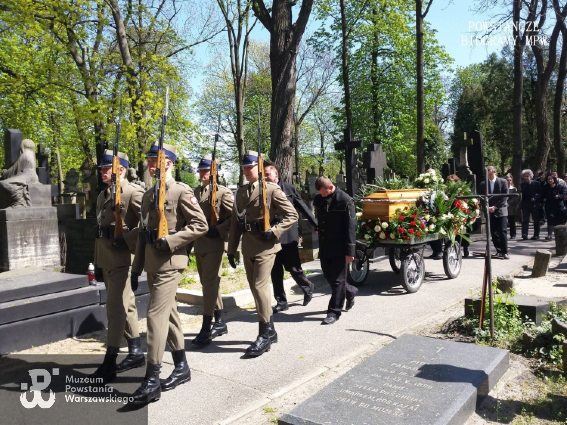 Uroczystości pogrzebowe Sławomira Wołkowicza - Cmentarz Powązkowski, 24 kwietnia 2015 r. Fot. Piotr Blak