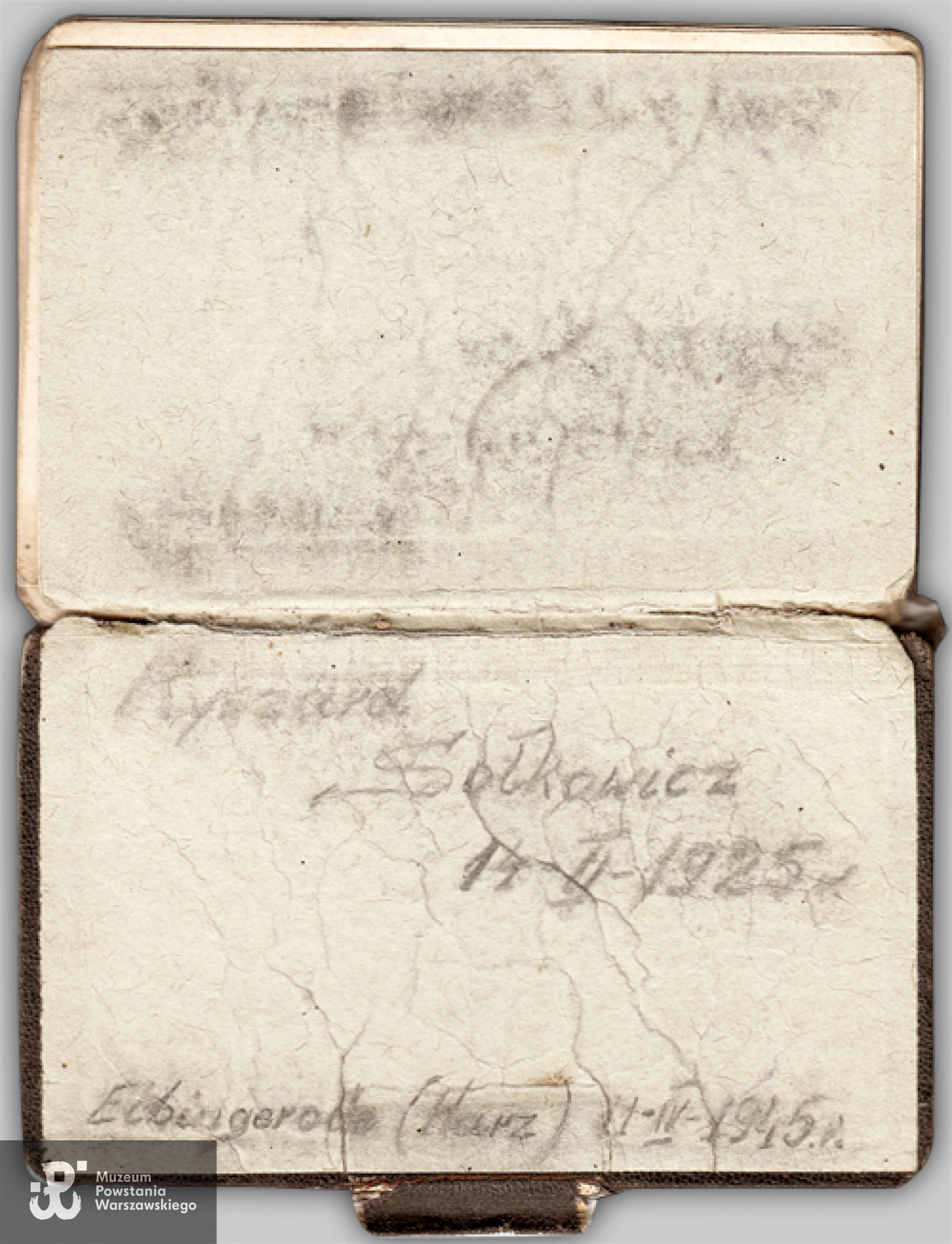 Wpisy kolegów z ocalałego pamiętnika z obozu w Elbingerode