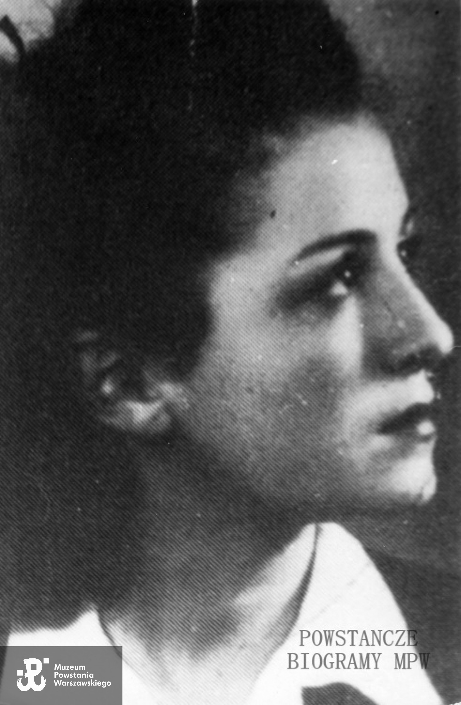 Danuta Maria Czapińska, po mężu Żłobicka "Danka". Fot. ze zbiorów MPW, sygn.MPW-IK/3008