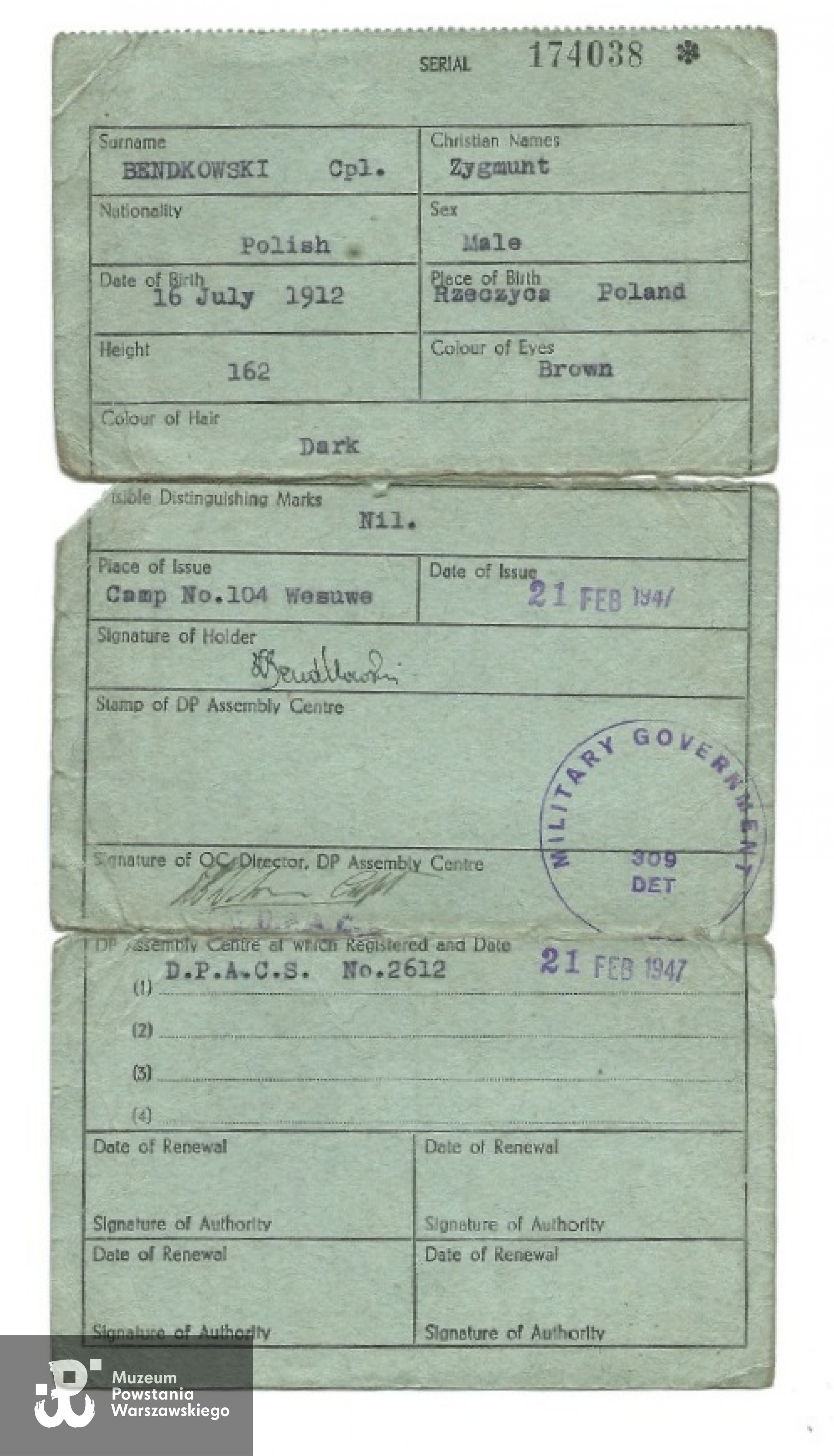 Z archiwum rodzinnego syna, p. Ryszarda Bendkowskiego