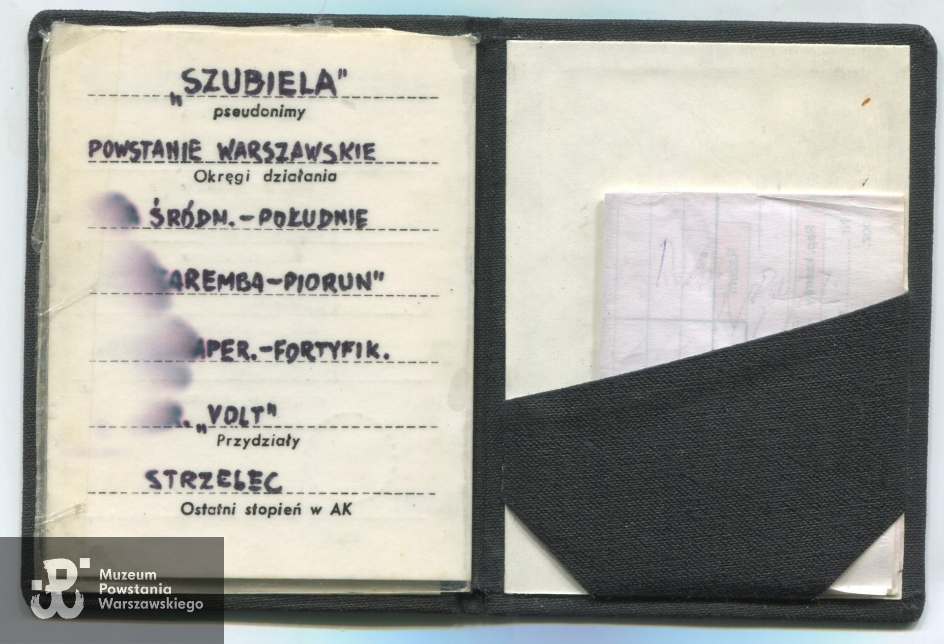 Muzeum Powstania Warszawskiego, Teczki personalne Uczestników PW: Raczyński Bronisław