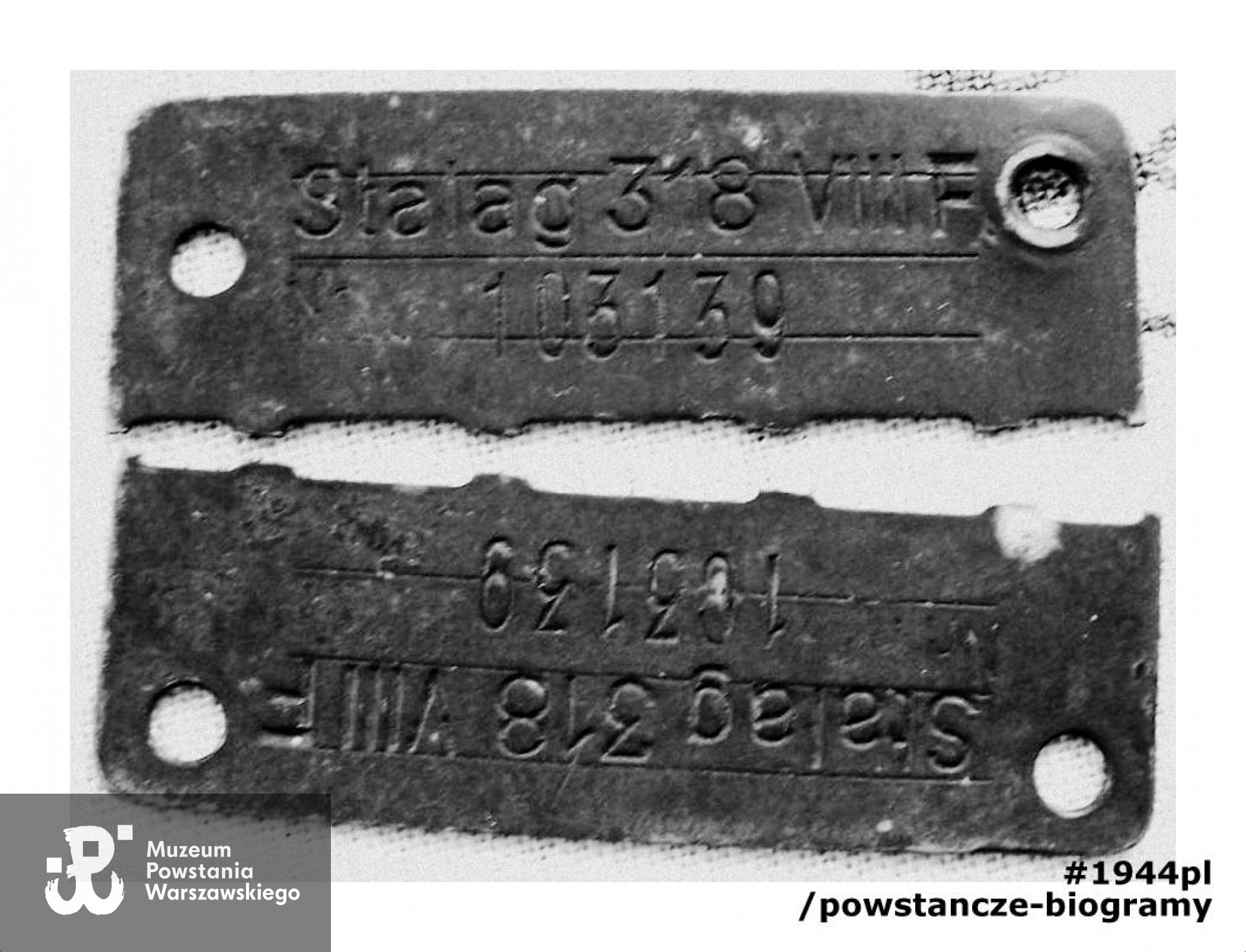 Nieśmiertelnik.  Fot. zbiory prywatne E. Radomskiego