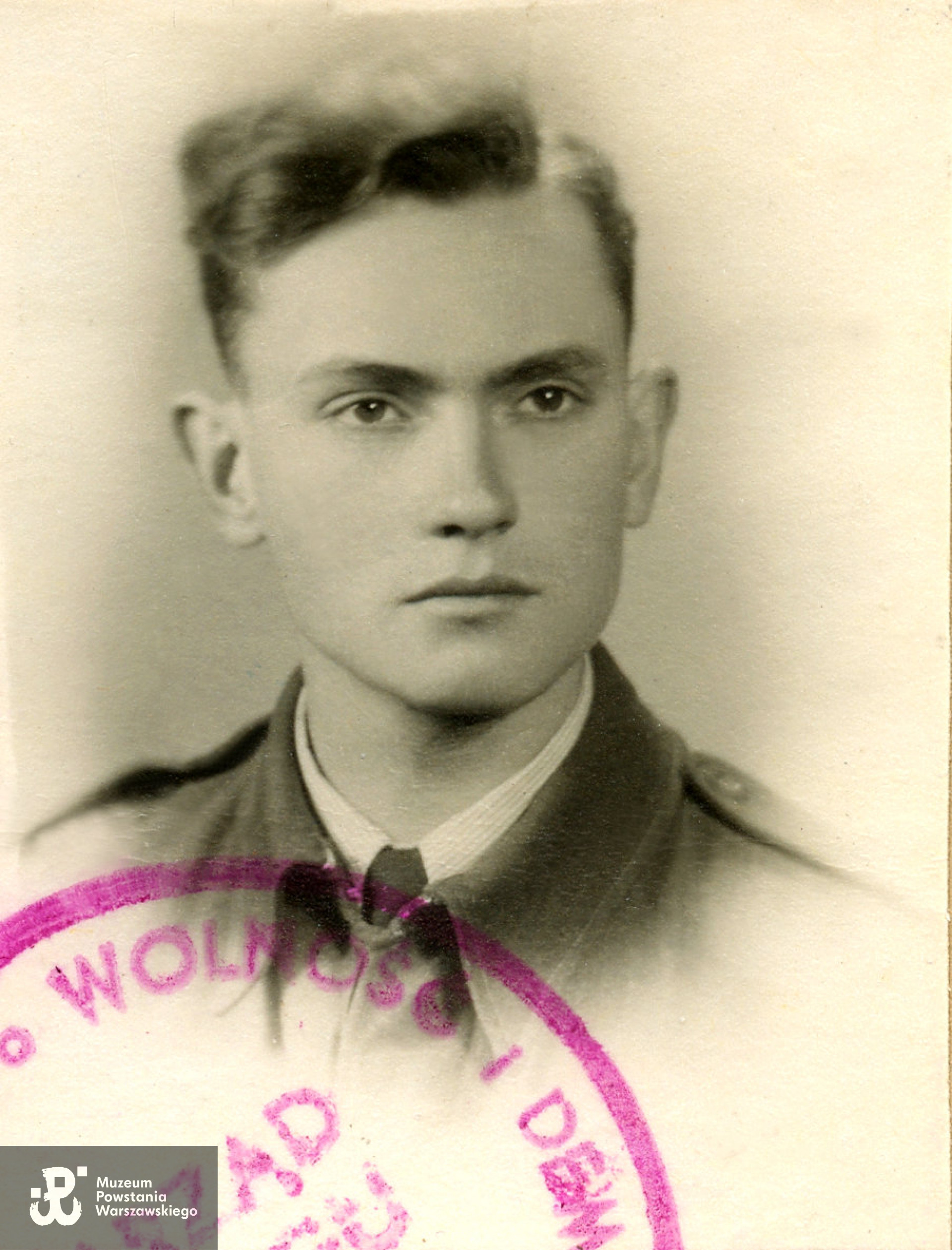 kpr. Andrzej Frydryszak ps. Michał - fotografia powojenna, 1950 r. Fot. z dokumentów, ze zbiorów rodzinnych p. Andrzeja Frydryszaka