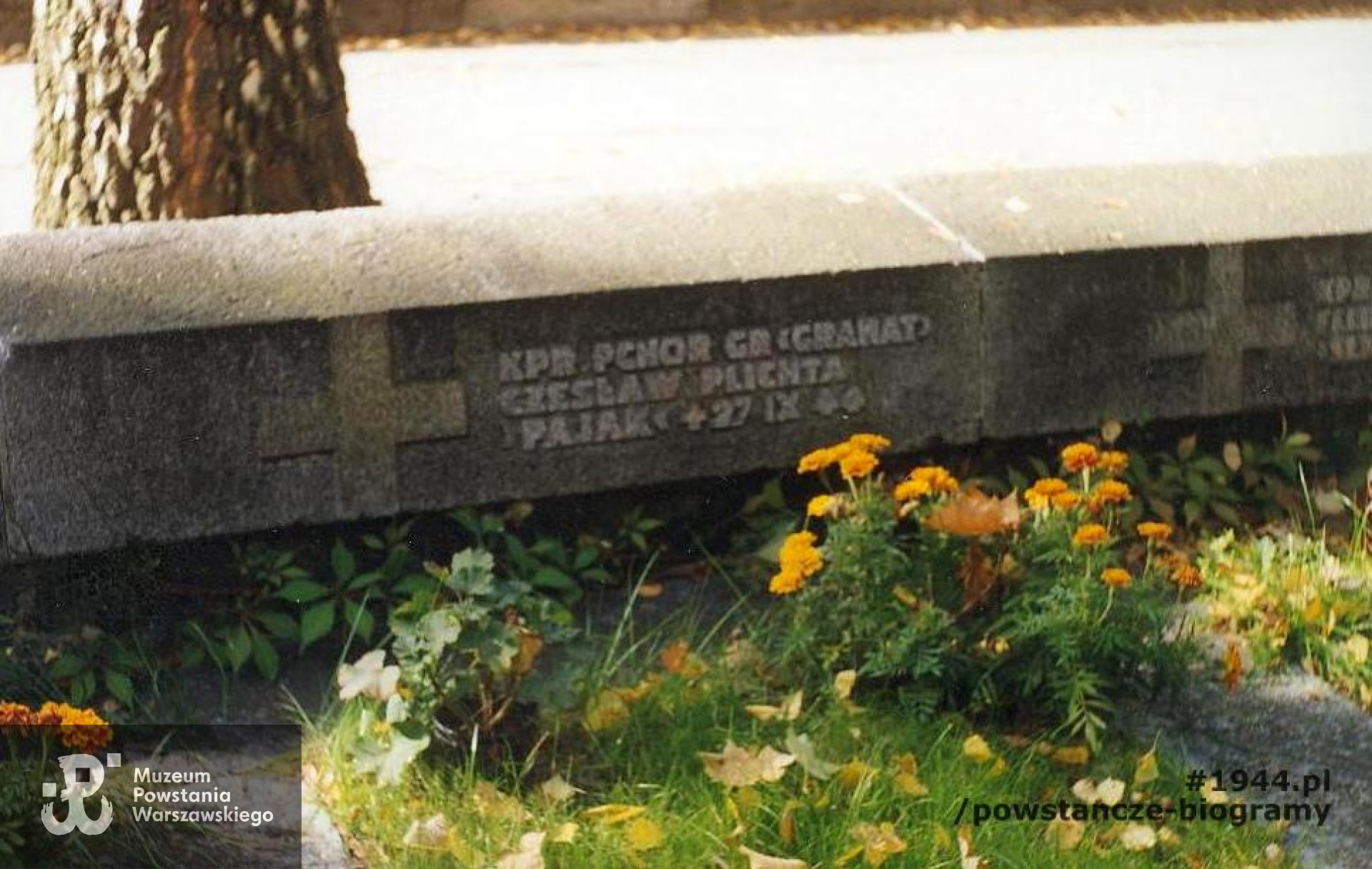 Mogiła - Cmentarz Powązki Wojskowe. Fot. ze zbiorów Muzeum Powstania Warszawskiego - archiwum A. Dławichowskiego