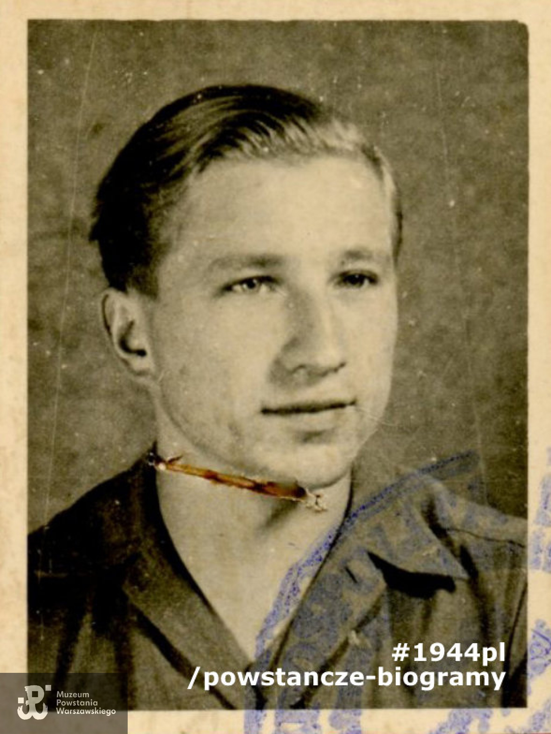 Zdjęcie z zaświadczenia Państwowego Urzędu Repatriacyjnego, październik 1945. Fot. z archiwum rodzinnego p. Lecha Sedlaczka ps. Hak