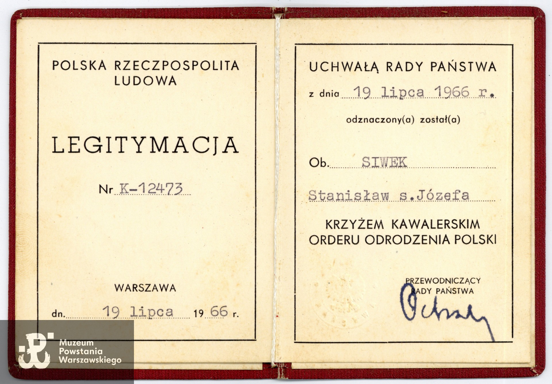 Ze zbiorów rodzinnych p. Sebastiana Włodka, prawnuka Powstańca. Skany wykonano w Muzeum Powstania Warszawskiego, 05/2025