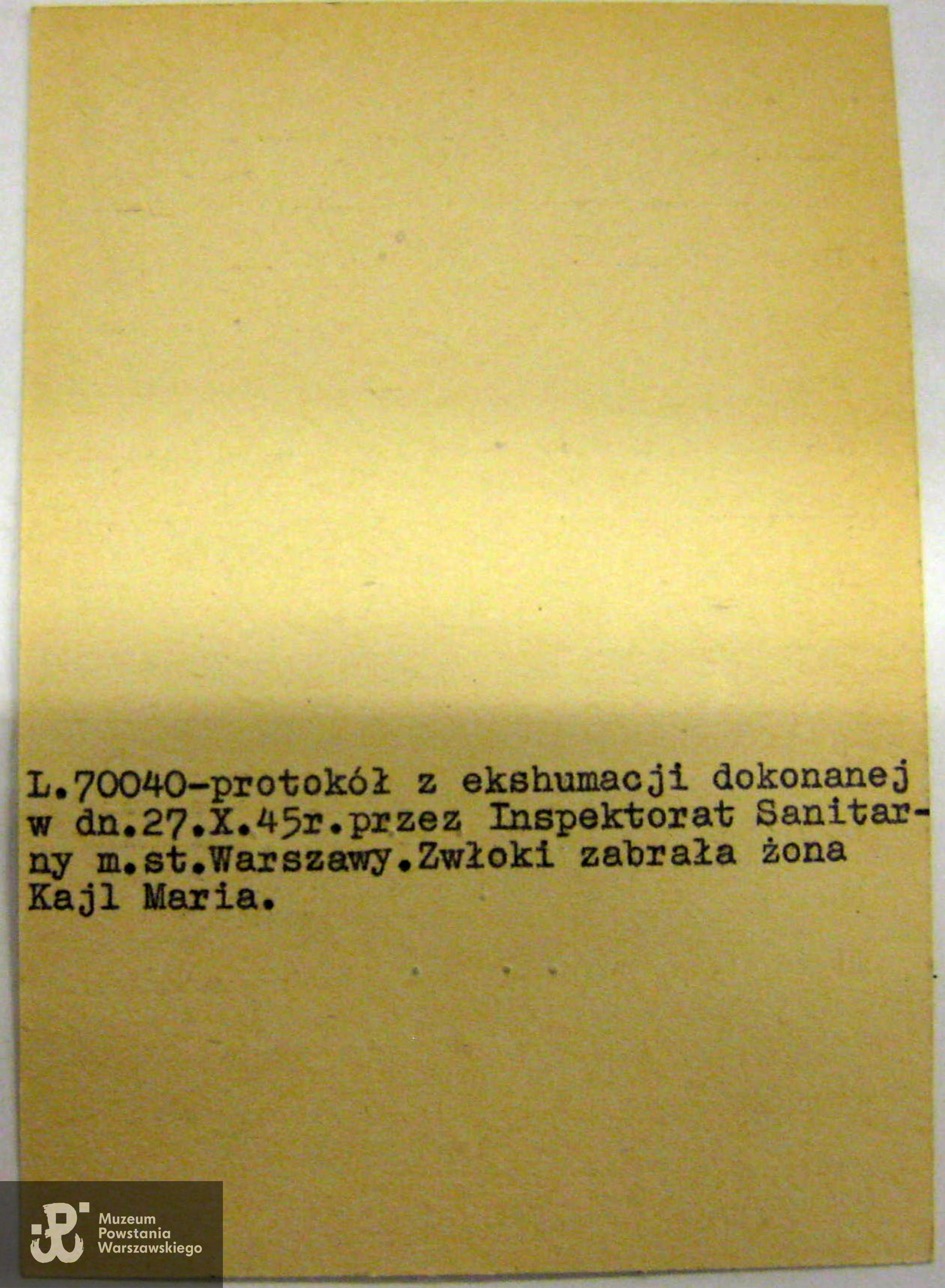 Polski Czerwony Krzyż - kartoteka