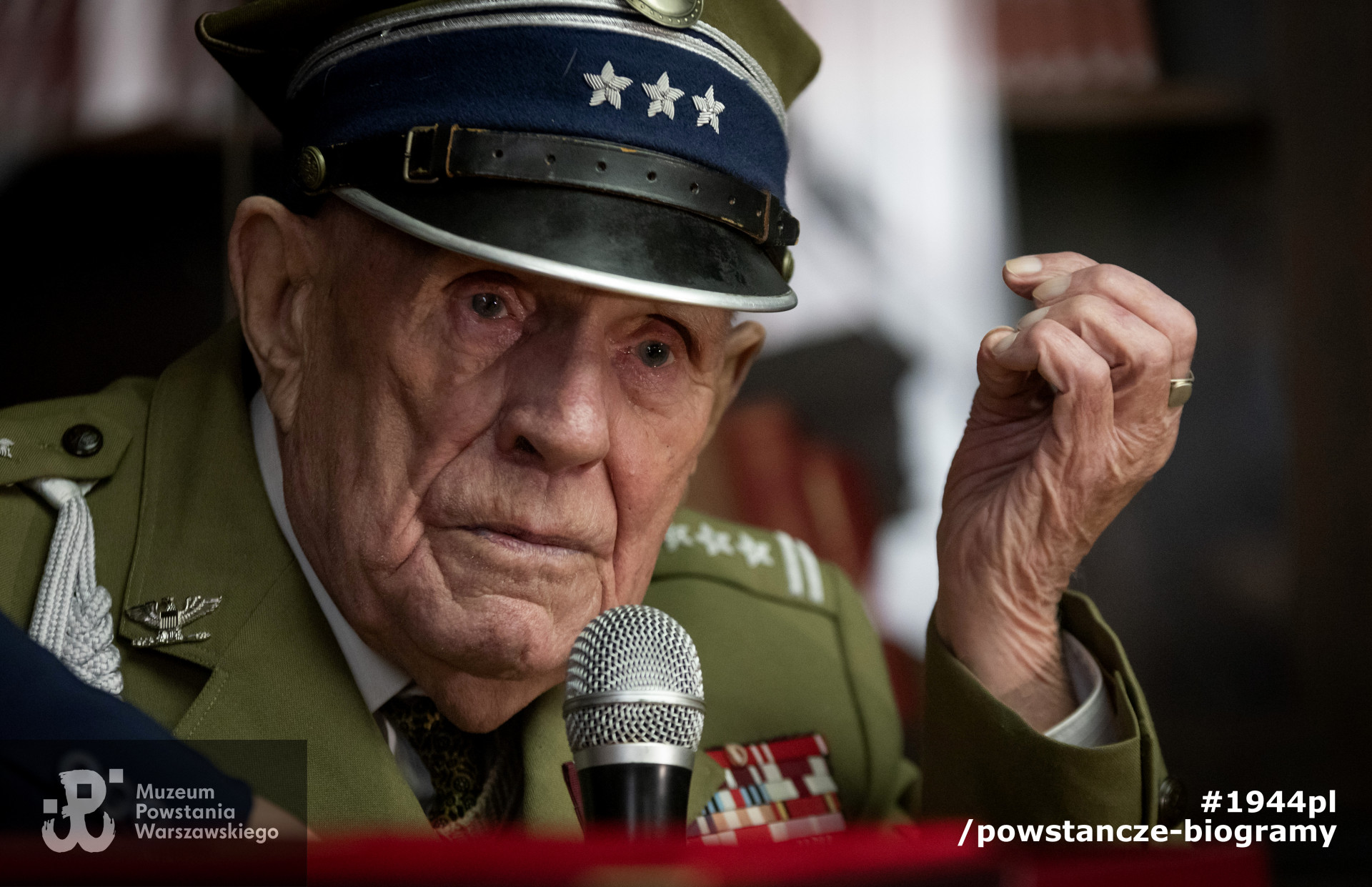 15 lutego 2019 roku - uroczystość  w Bibliotece Muzeum Powstania Warszawskiego z okazji 105. urodzin płk. Kazimierza Klimczaka. Fot. MPW