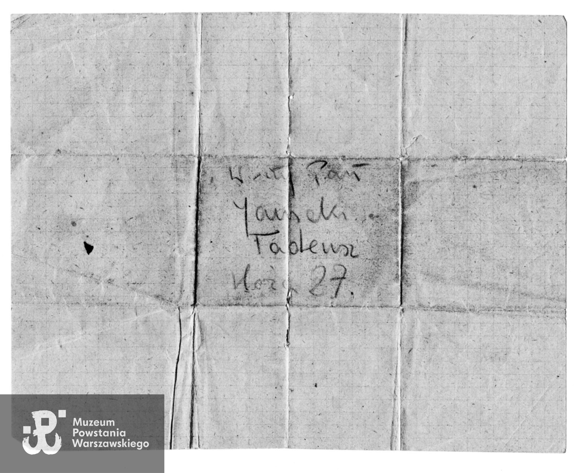 Ze zbiorów rodzinnych, udostępniła p. Małgorzata Sielska-Piątkowska, siostrzenica. Skany wykonano w Dziale Kombatanta, 08/2024