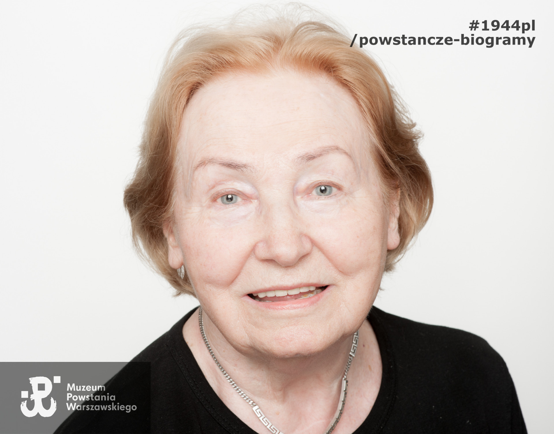 Alicja Kwiatkowska - Zdanowicz "Grażyna". Zdjęcie z serii portretów Powstańców Warszawskich wykonanych w ramach projektu "1944/70/2014" realizowanego przez grupę WWPHOTO dla uczczenia 70. rocznicy wybuchu Powstania Warszawskiego. Muzeum Powstania Warszawskiego, 22.07-04.08 2013.