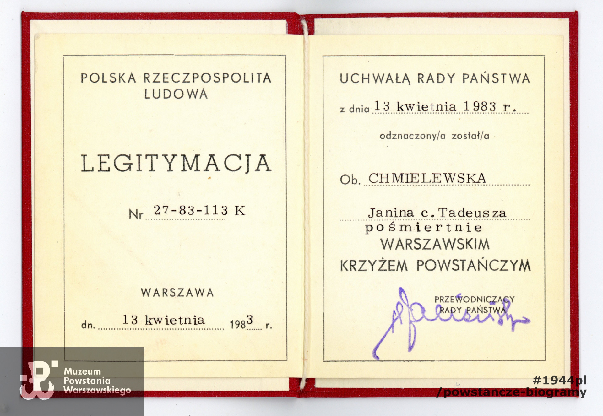 Zbiory rodzinne, udostępnił p.  Jerzy Kade, siostrzeniec