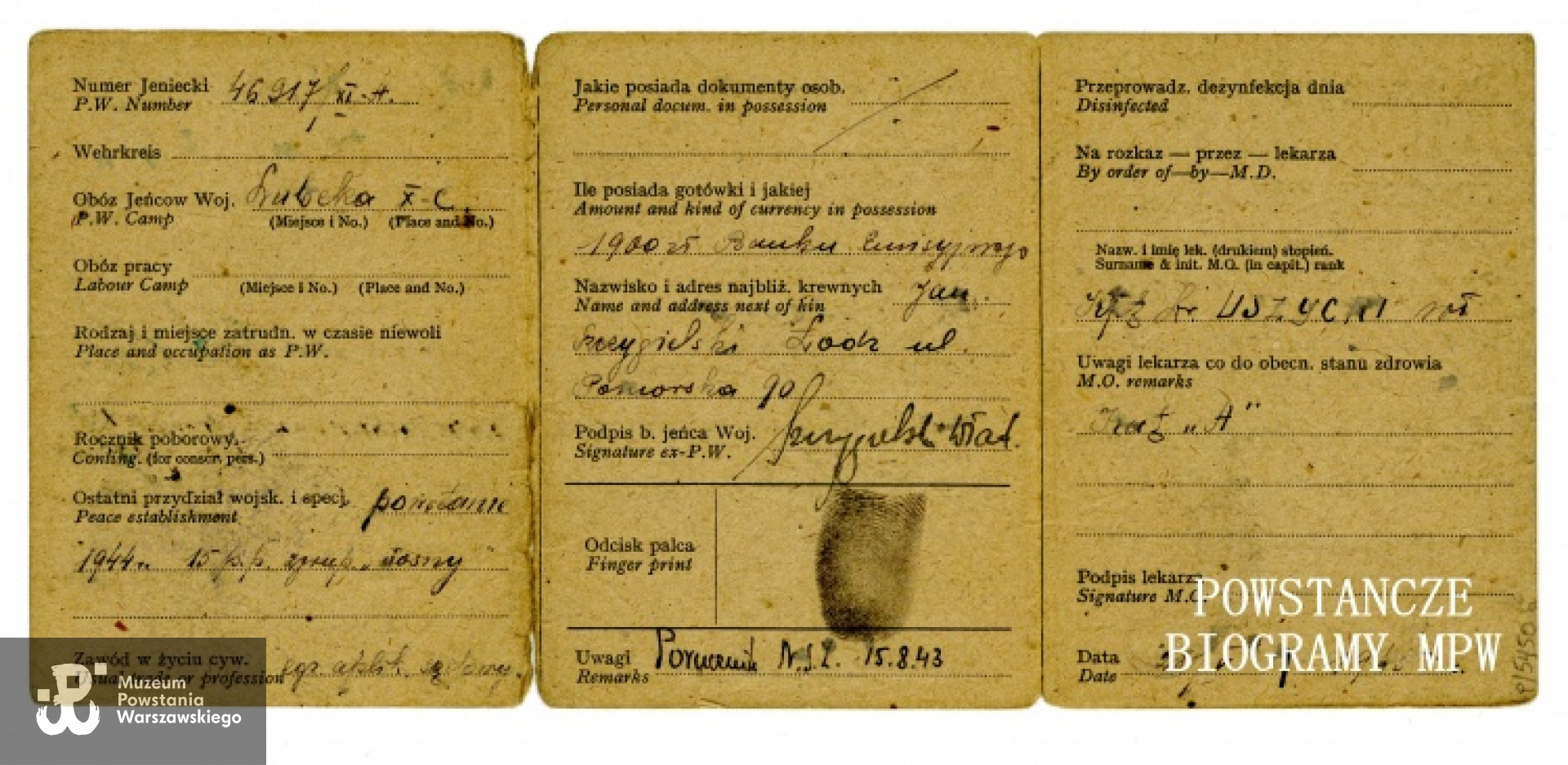 Ze zbiorów Muzeum Powstania Warszawskiego, sygn. P/5450